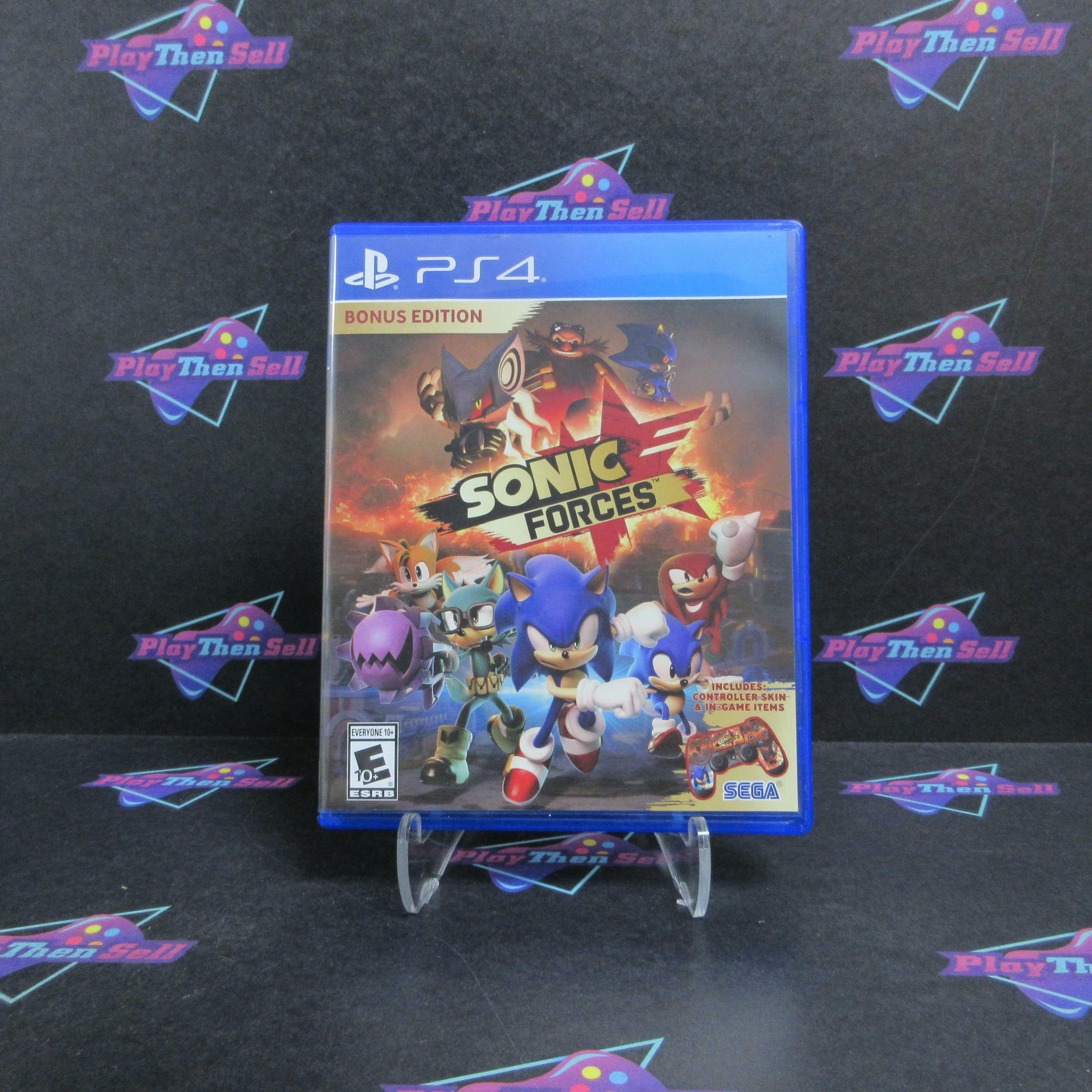 Sonic Forces Bonus Edition PS4 PlayStation 4 + Controller Skin CIB - Refurbished
