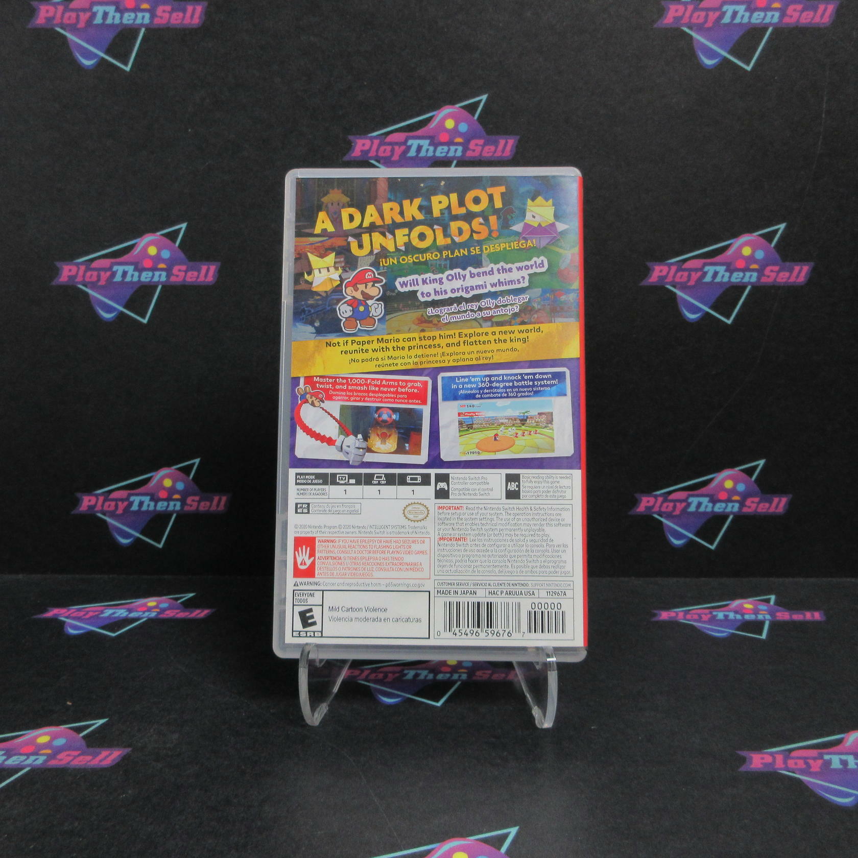 Paper Mario The Origami King Nintendo Switch Complete - Refurbished