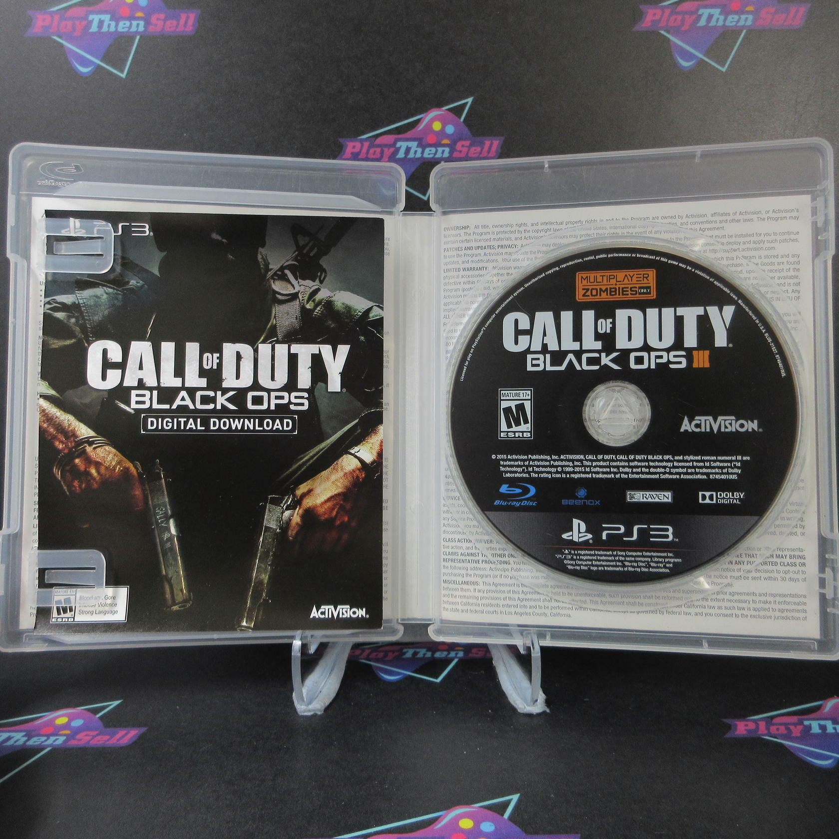 Call of Duty Black Ops III Multiplayer + Zombies PS3 Complete - Very Good
