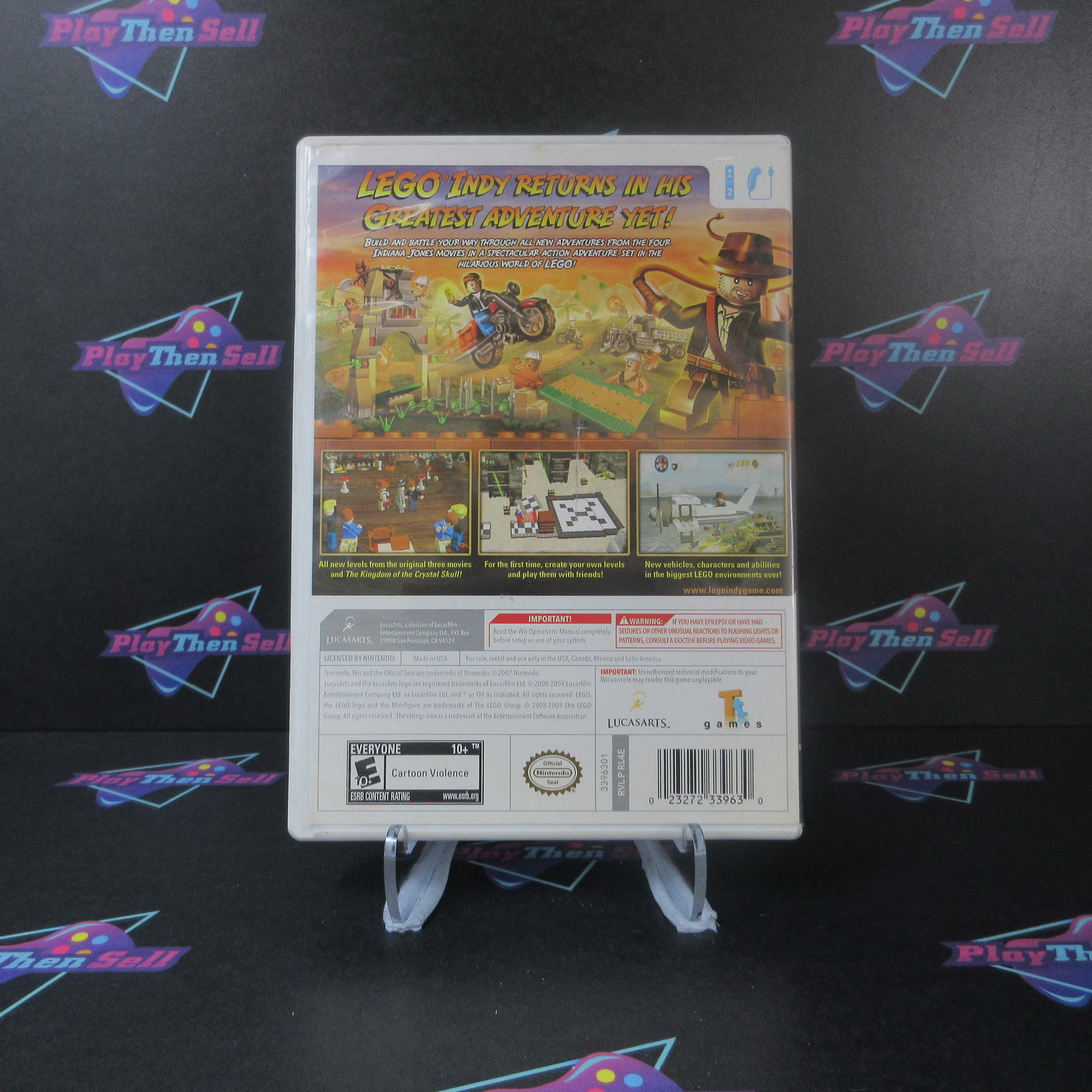 Lego Indiana Jones 2 The Adventure Continues Nintendo Wii Complete - Very Good