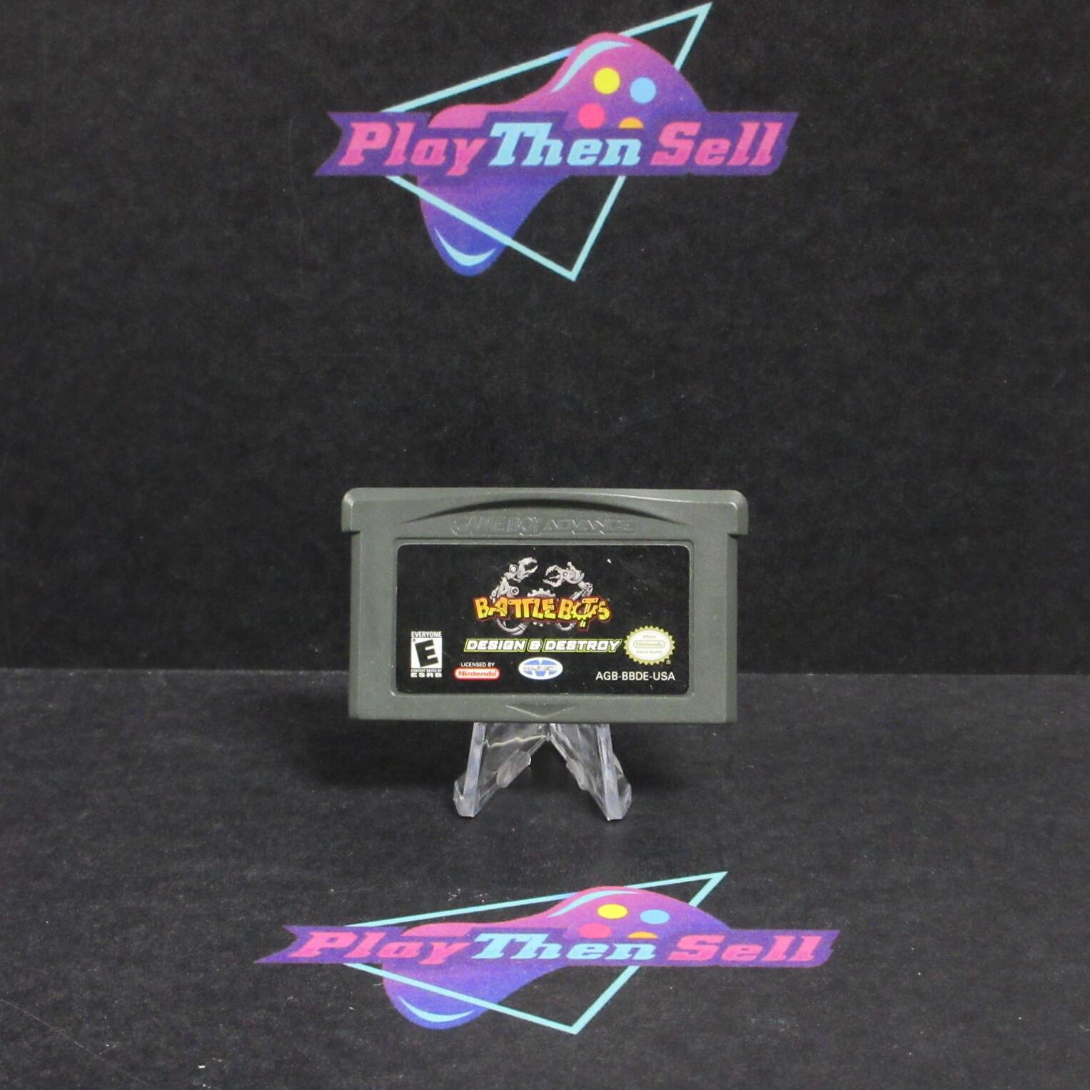 Battlebots Design & Destroy GBA Gameboy Advance Cartridge / Tested - Very Good