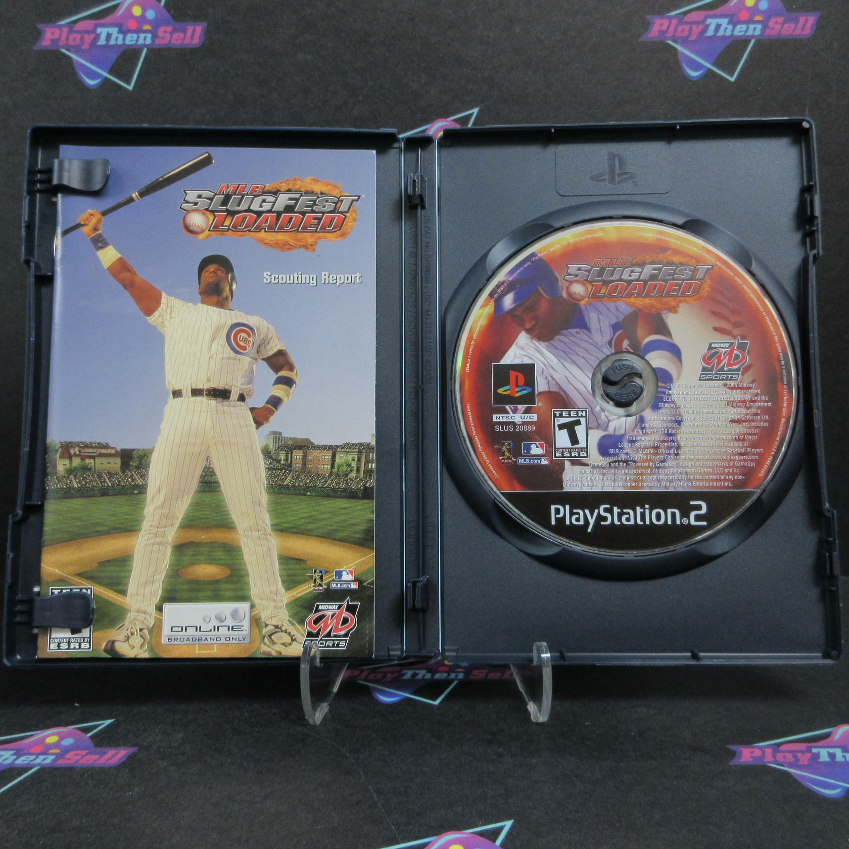 MLB Slugfest Loaded PS2 PlayStation 2 + Reg Card Complete - Excellent