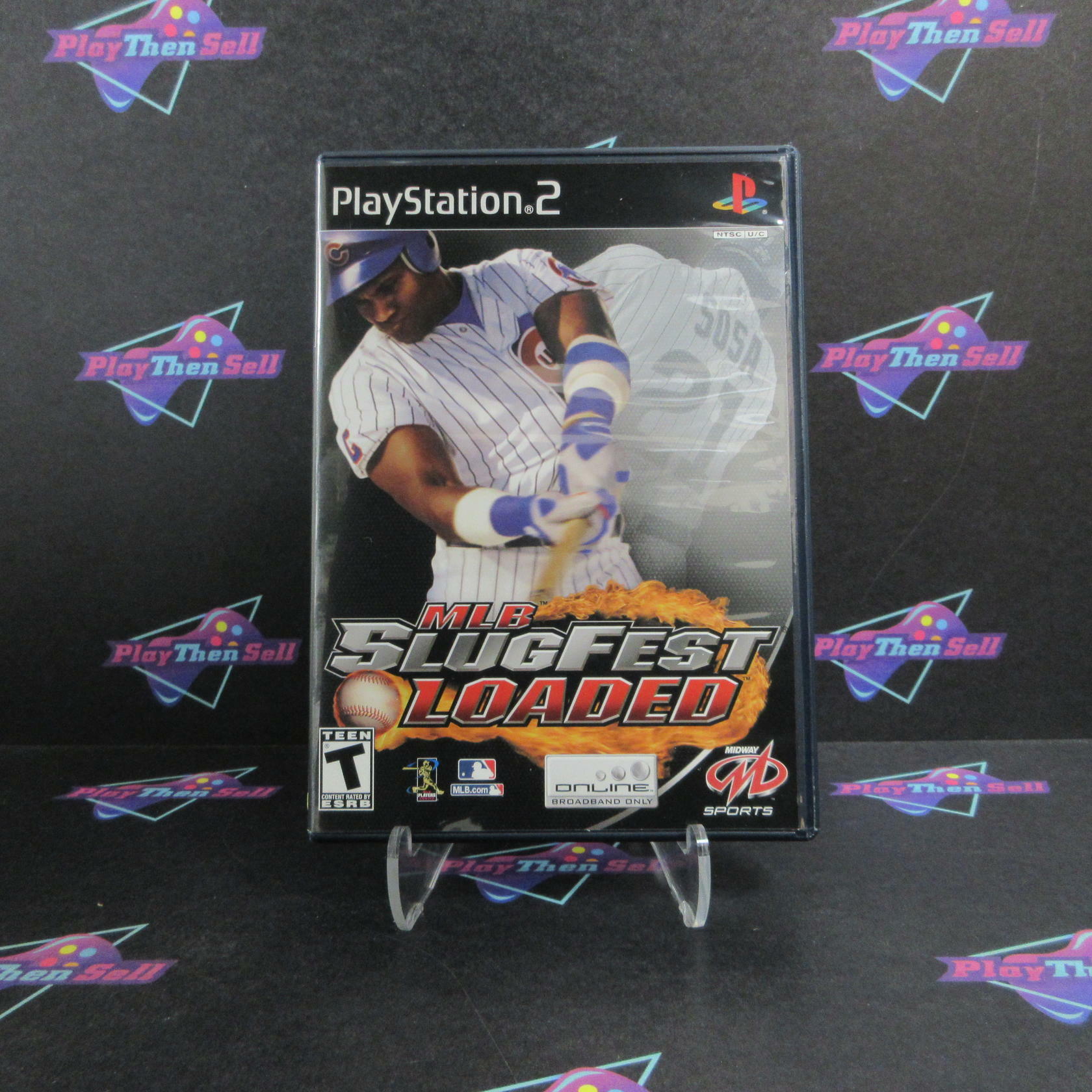 MLB Slugfest Loaded PS2 PlayStation 2 + Reg Card Complete - Refurbished