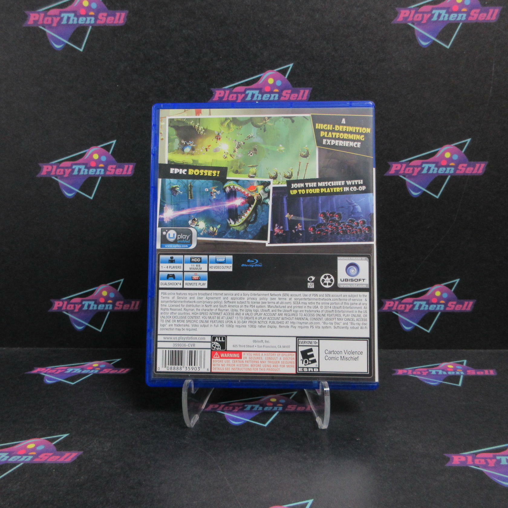 Rayman Legends PS4 PlayStation 4 Complete - Refurbished