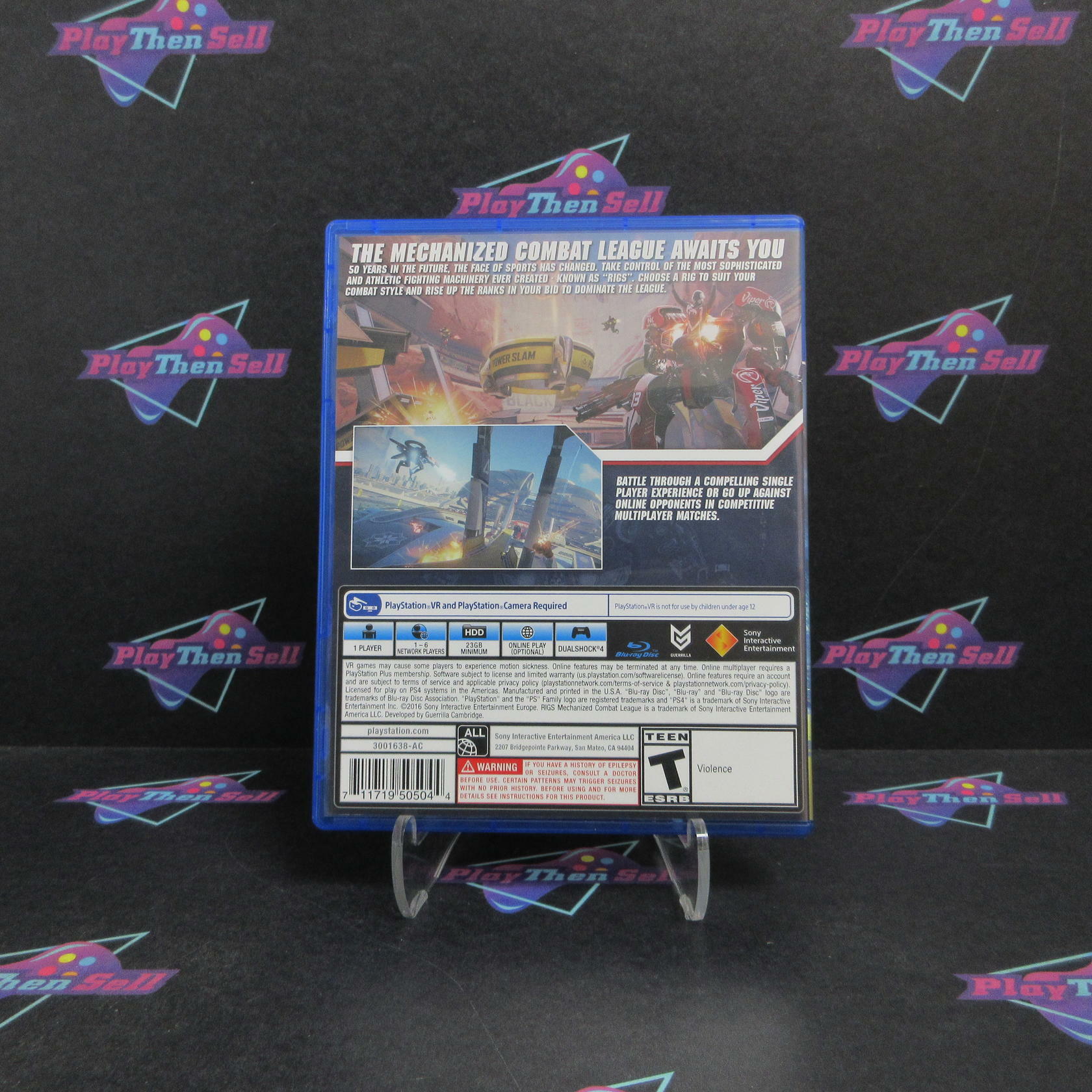 RIGS Mechanized Combat League PS4 PlayStation 4 PSVR Complete - Refurbished