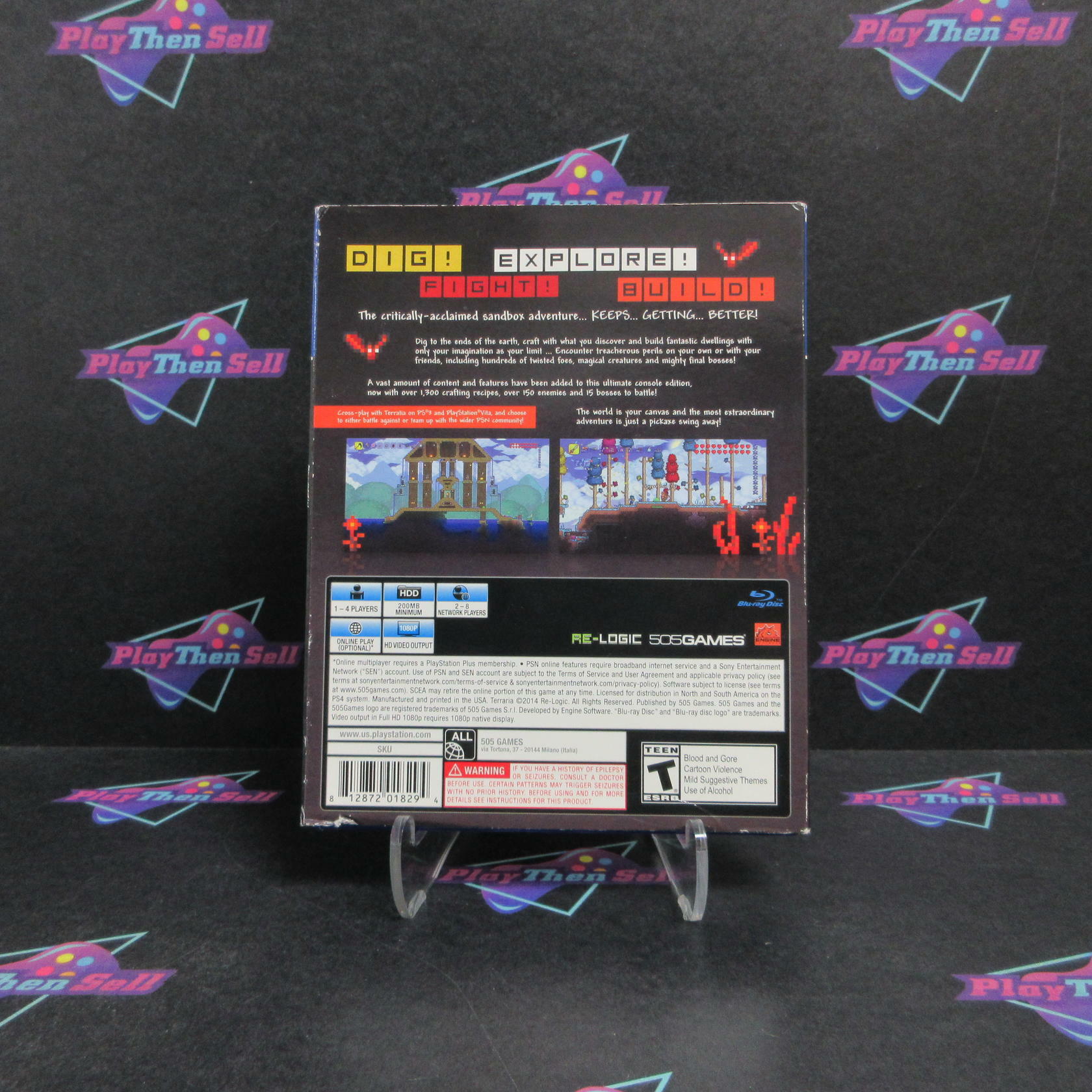 Terraria Special Edition PS4 PlayStation 4 +Sleeve/Art Card Complete - Refurbished