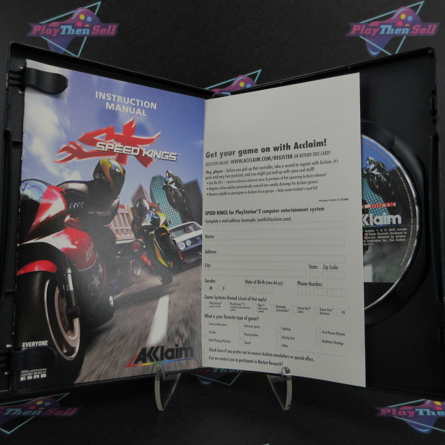 SK Speed Kings PS2 PlayStation 2 + Reg Card Complete - Excellent