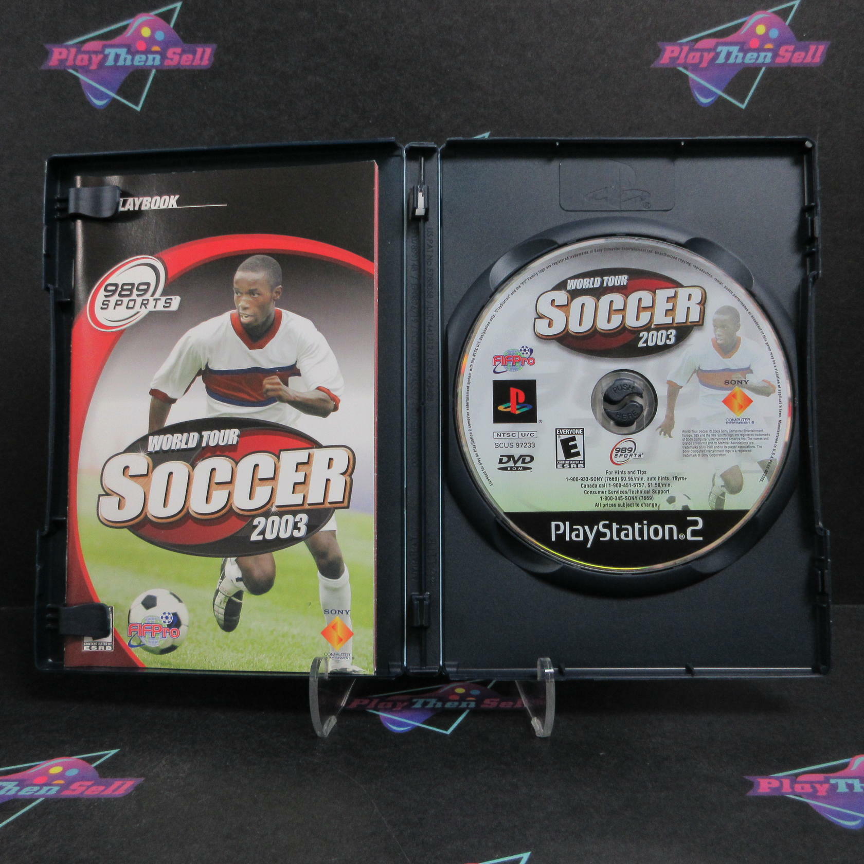 World Tour Soccer 2003 PS2 PlayStation 2 + Reg Card Complete - Excellent