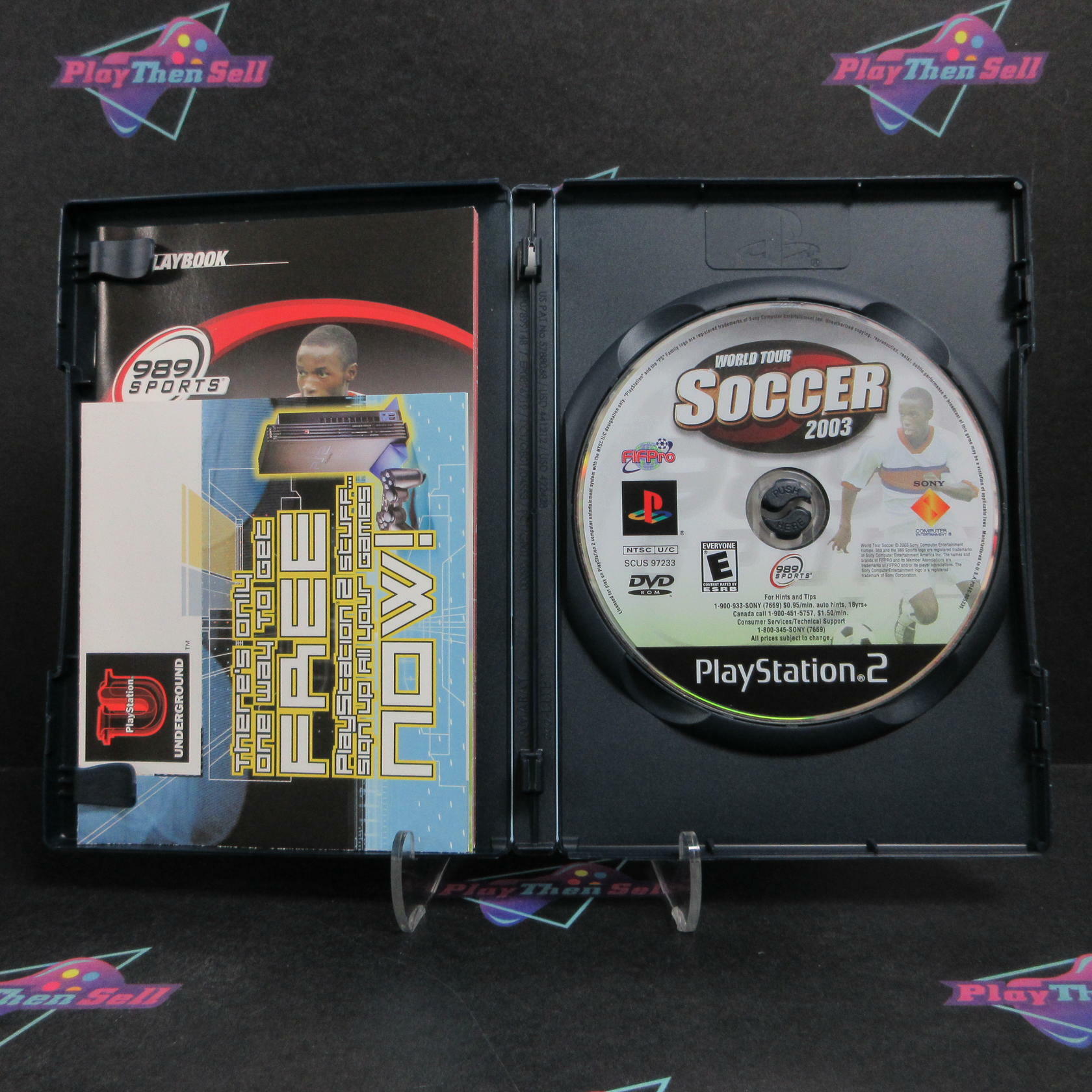 World Tour Soccer 2003 PS2 PlayStation 2 + Reg Card Complete - Excellent