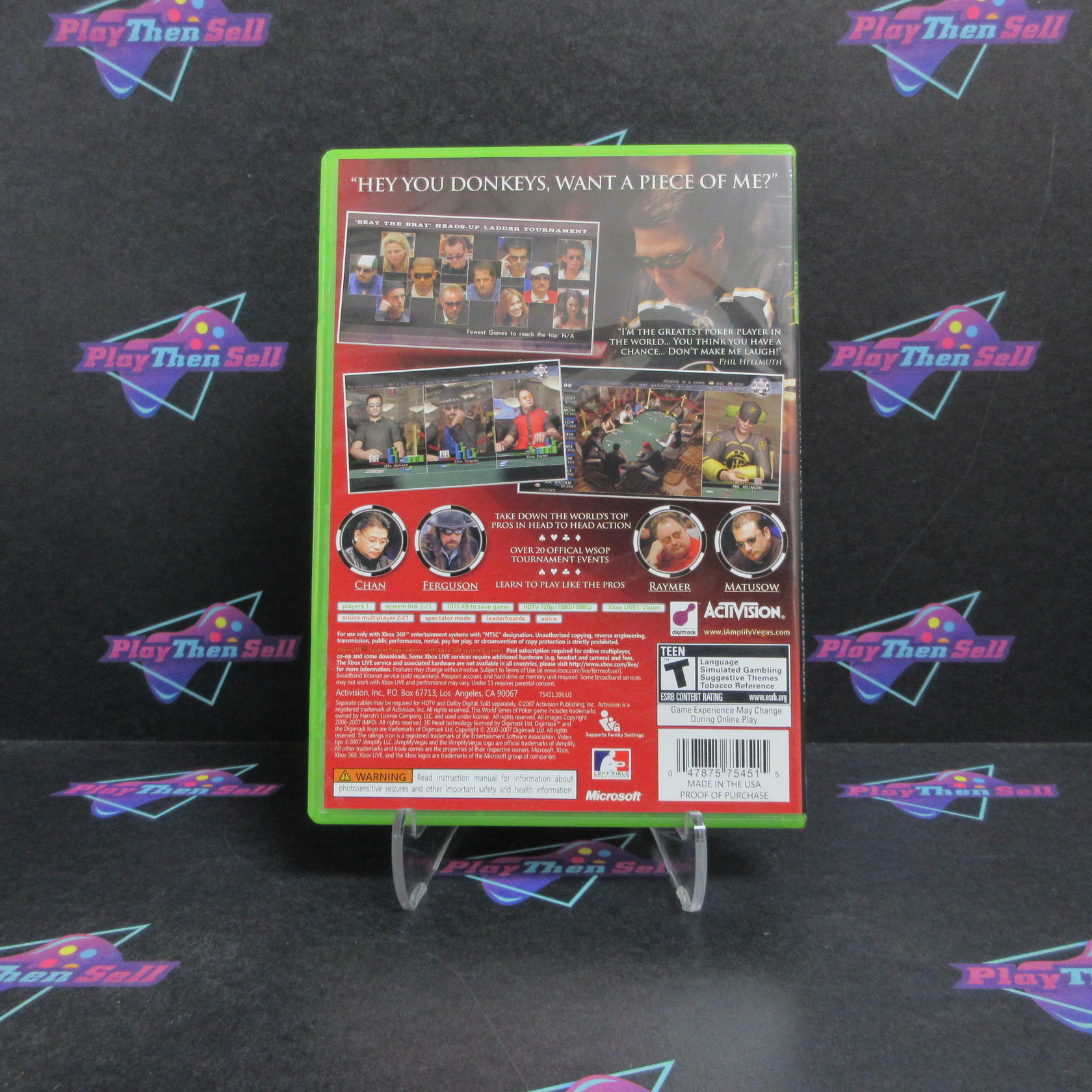 World Series of Poker 2008 Battle for Bracelets Xbox 360 Complete - Excellent