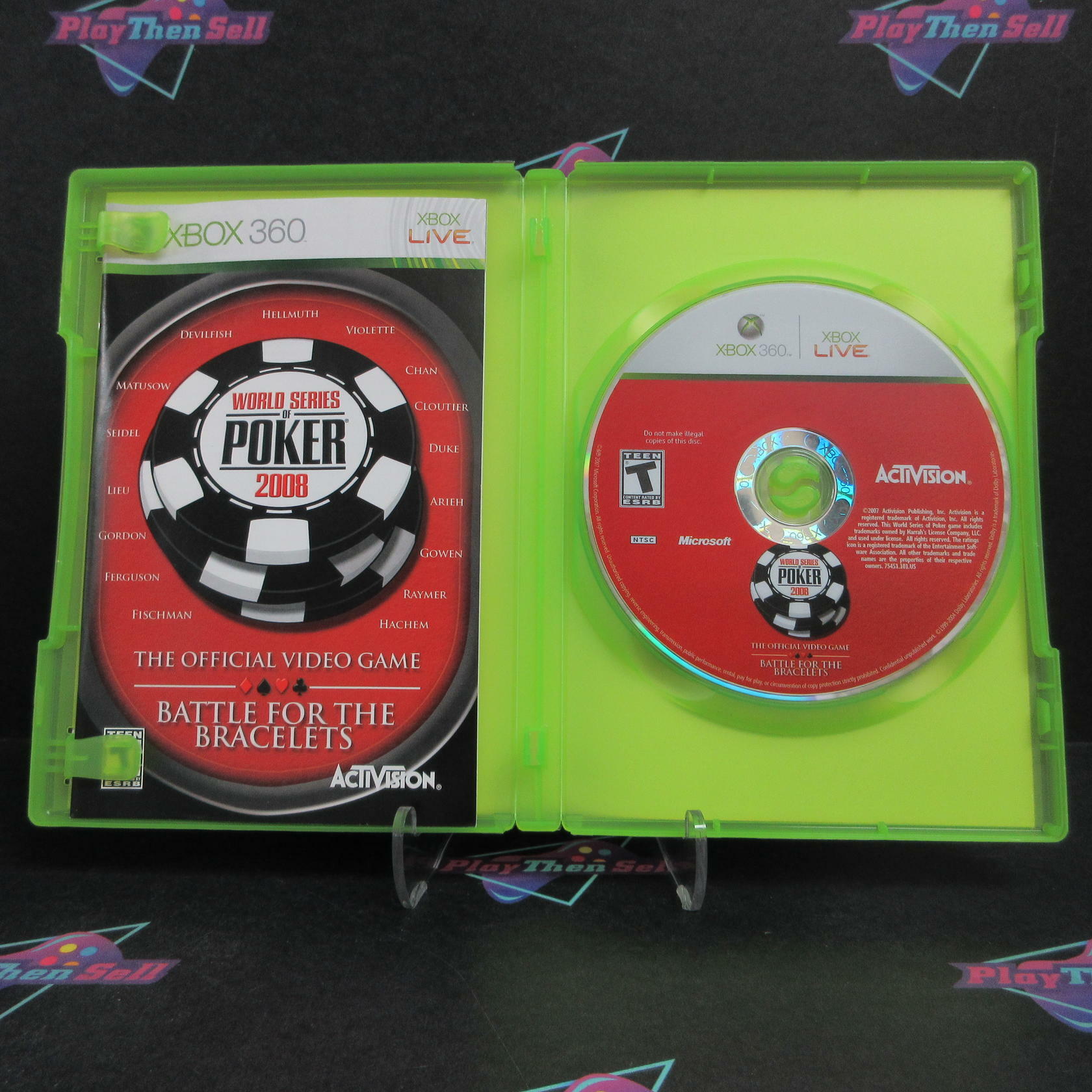 World Series of Poker 2008 Battle for Bracelets Xbox 360 Complete - Excellent
