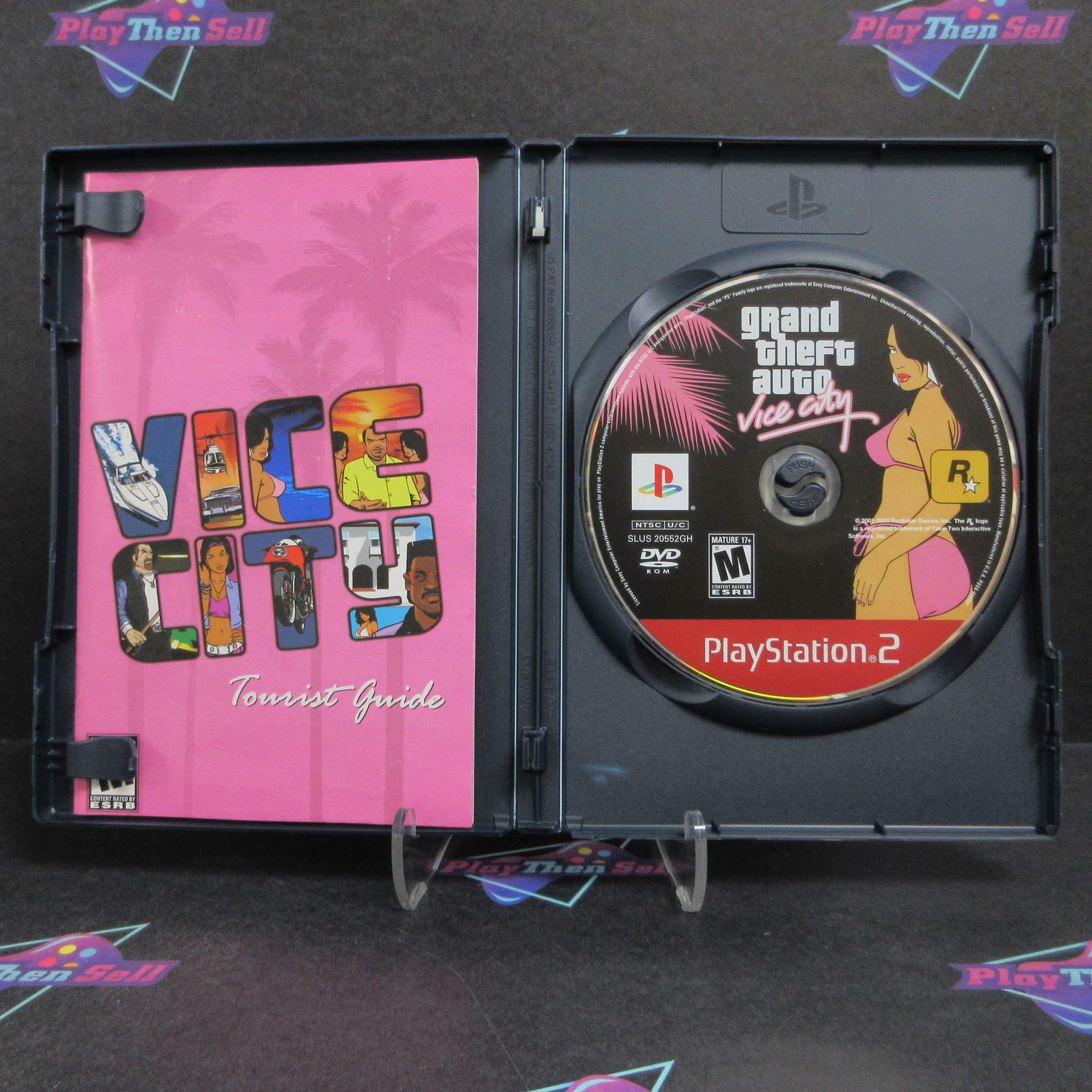 Grand Theft Auto Vice City Double Pack GH PS2 PlayStation 2 CIB - Excellent