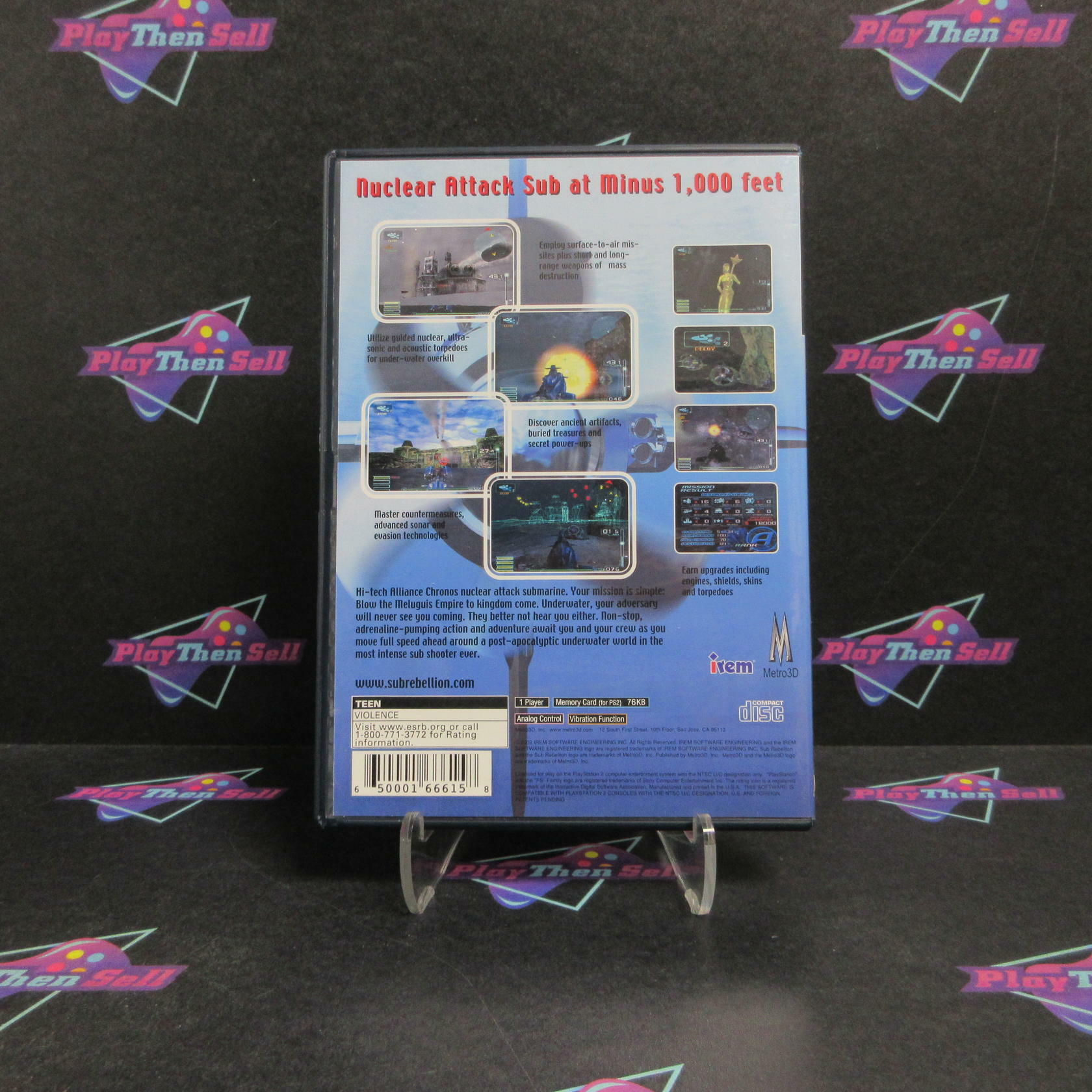 Sub Rebellion PS2 PlayStation 2 + Reg Card Complete - Refurbished