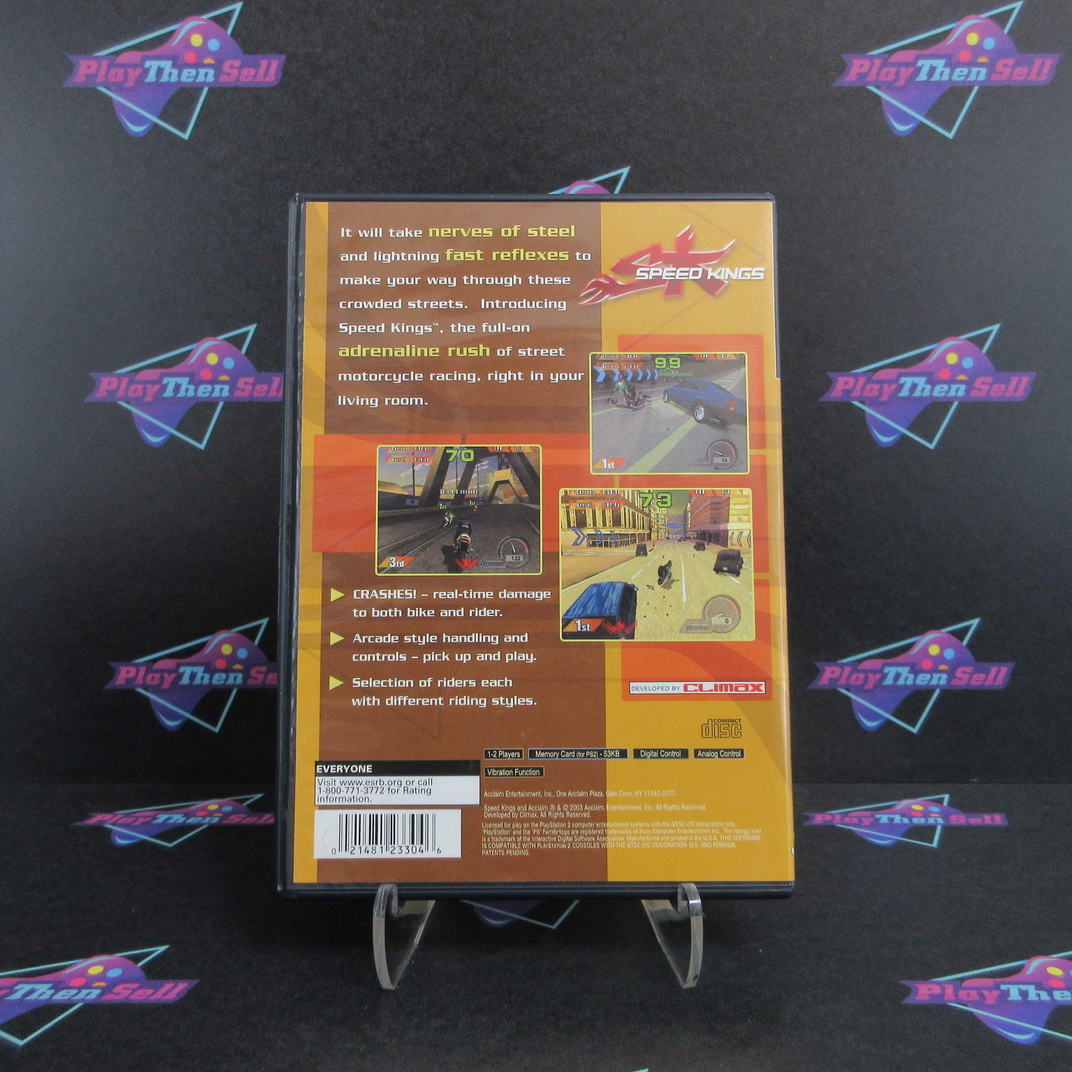 SK Speed Kings PS2 PlayStation 2 + Reg Card Complete - Refurbished