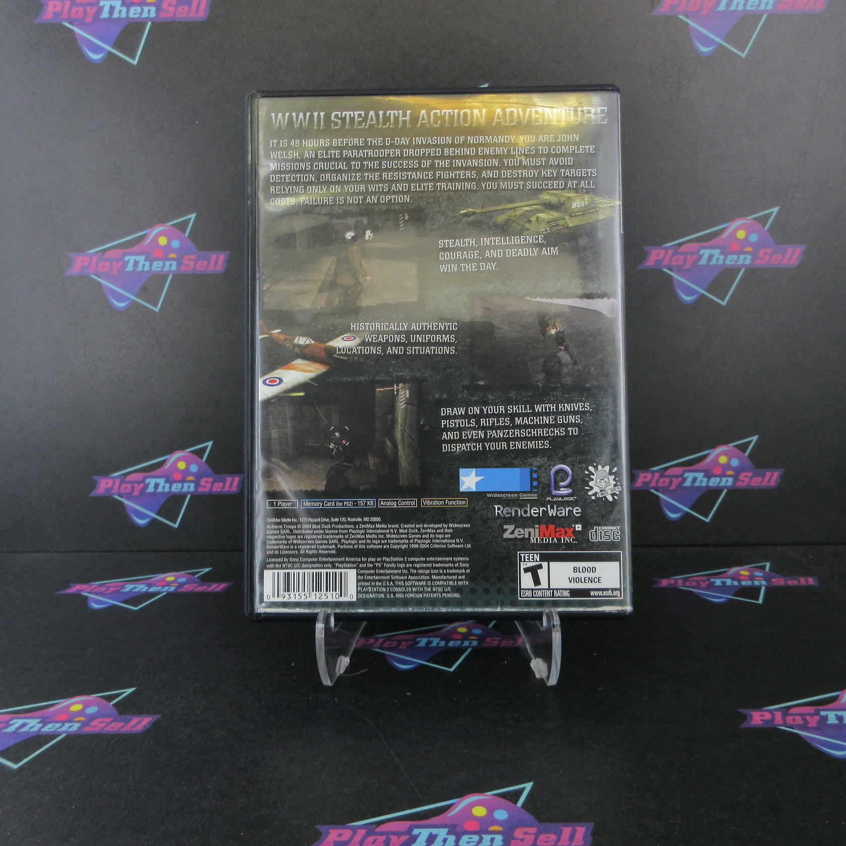 Airborne Troops Countdown D-Day PlayStation 2 + Reg Complete - Very Good