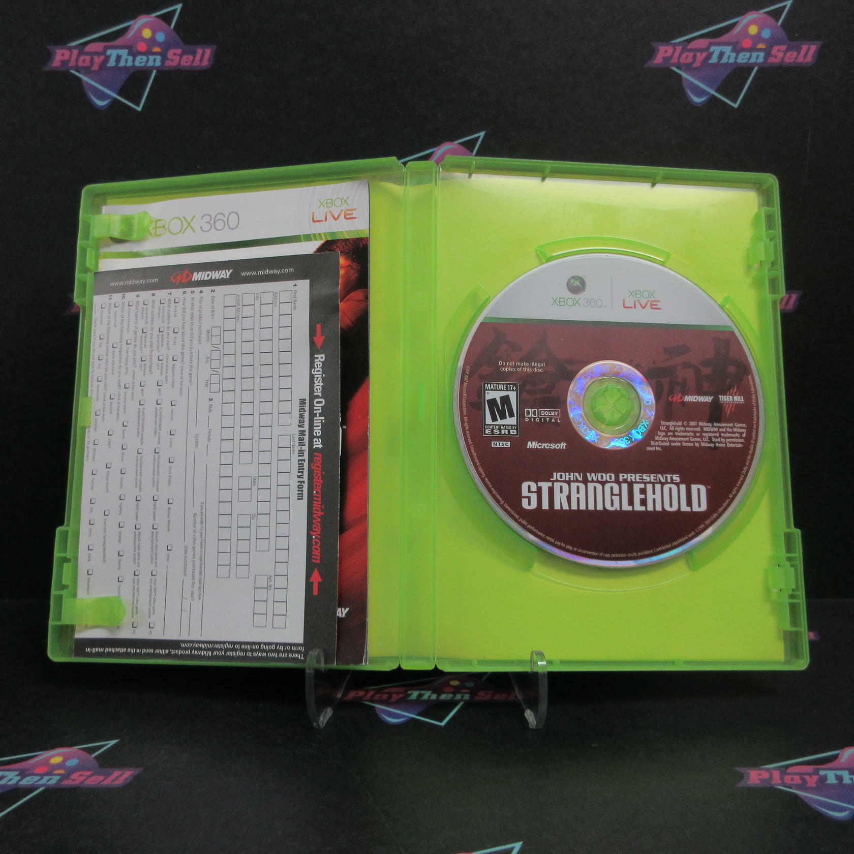 Stranglehold Xbox 360 + Reg Card Complete - Very Good