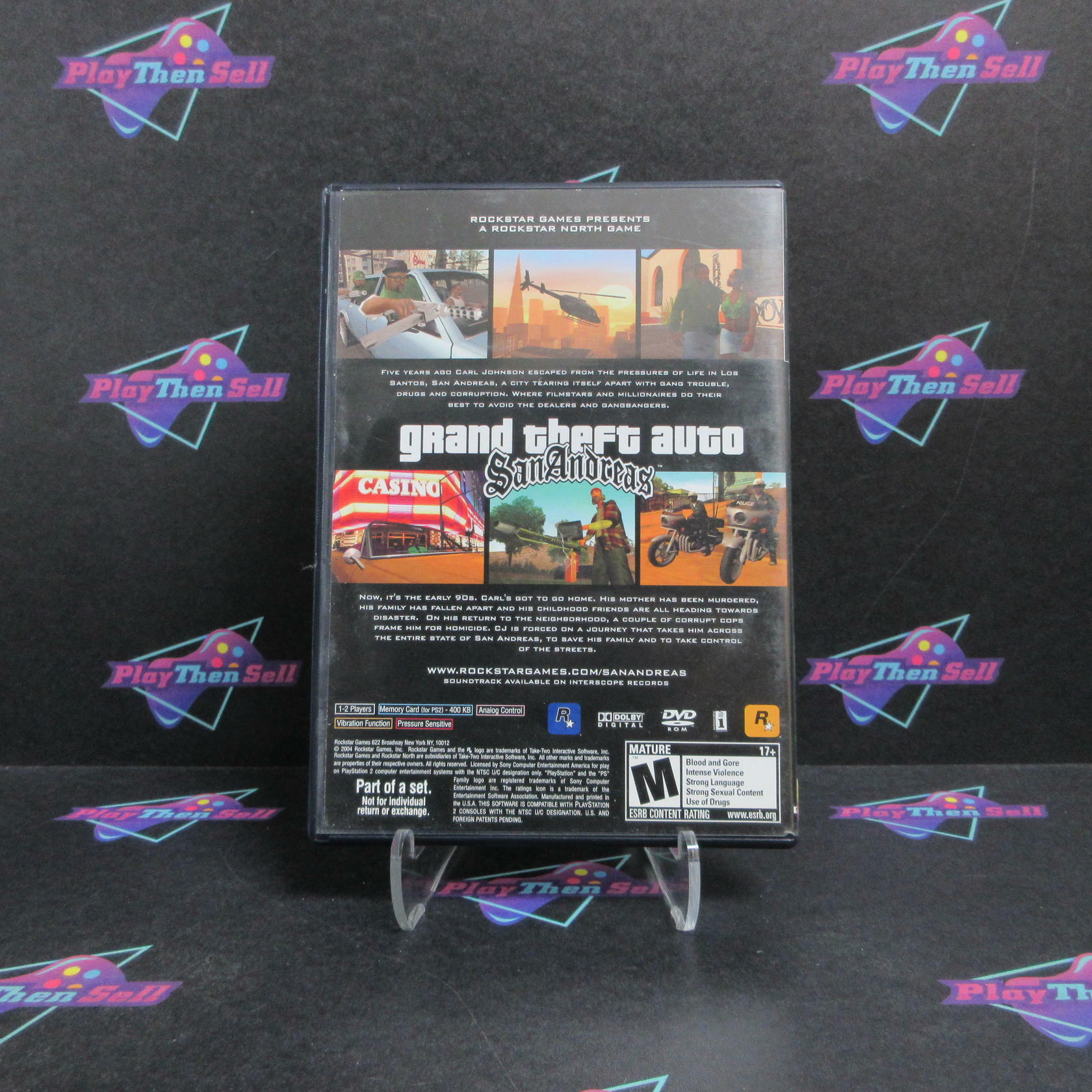 Grand Theft Auto San Andreas Trilogy PS2 PlayStation 2 Complete - Very Good