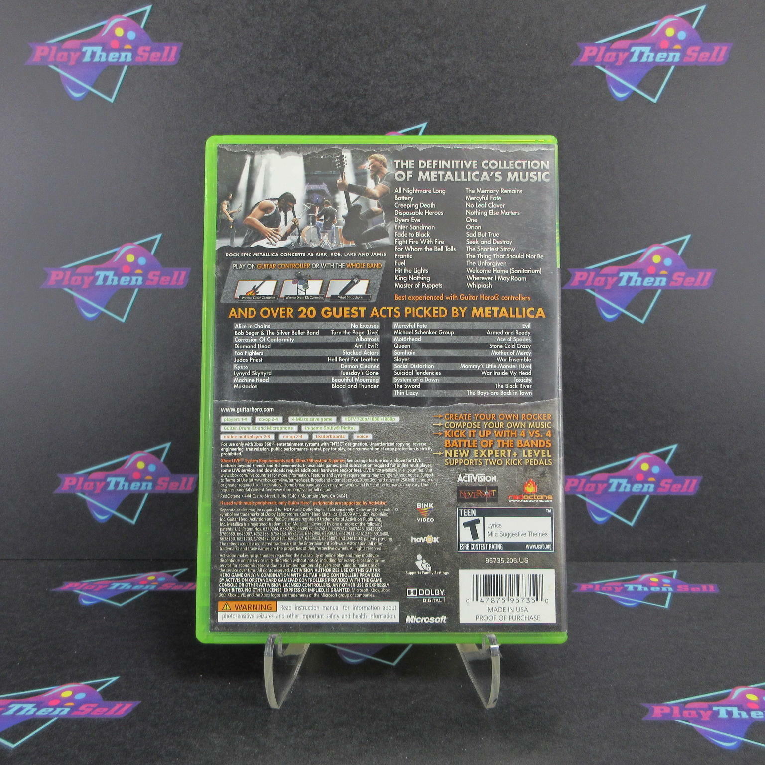 Guitar Hero Metallica Xbox 360 Complete - Very Good
