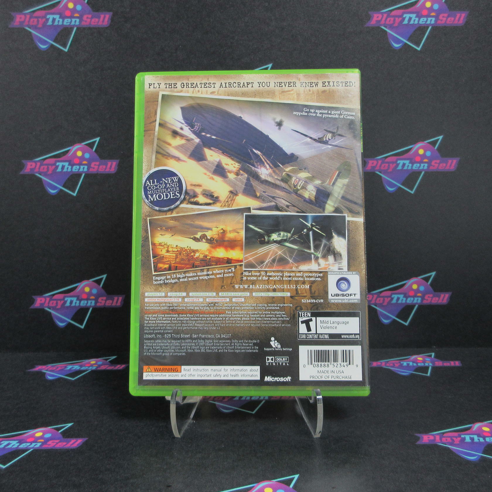 Blazing Angels 2 Secret Missions Xbox 360 Complete - Very Good