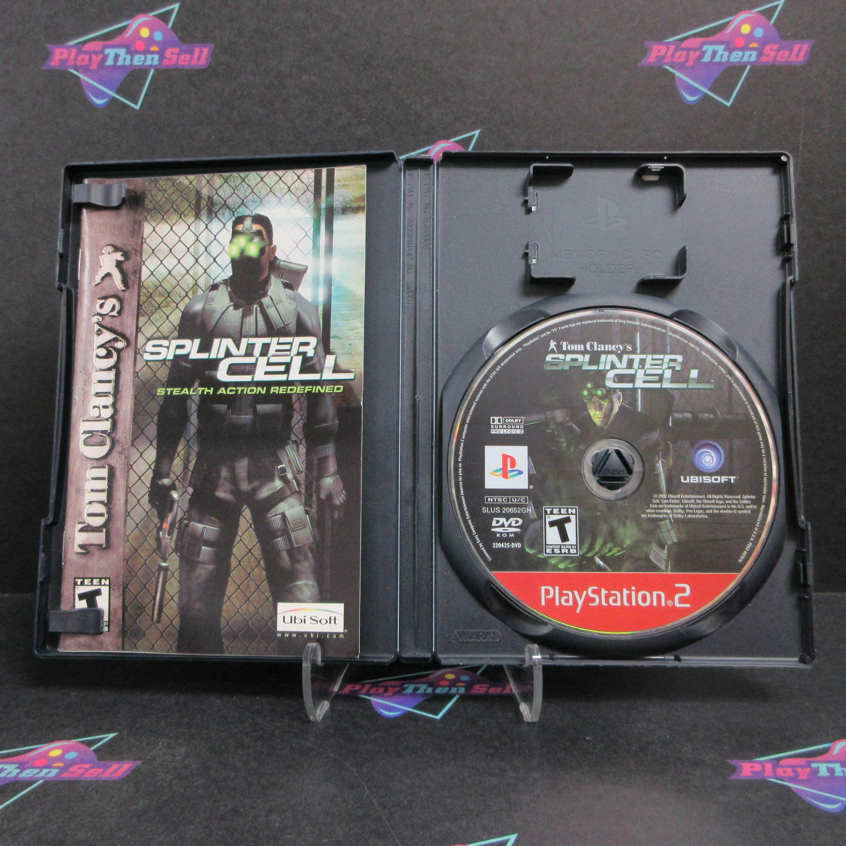 Tom Clancy's Splinter Cell PS2 PlayStation 2 GH + Reg Card Complete - Very Good