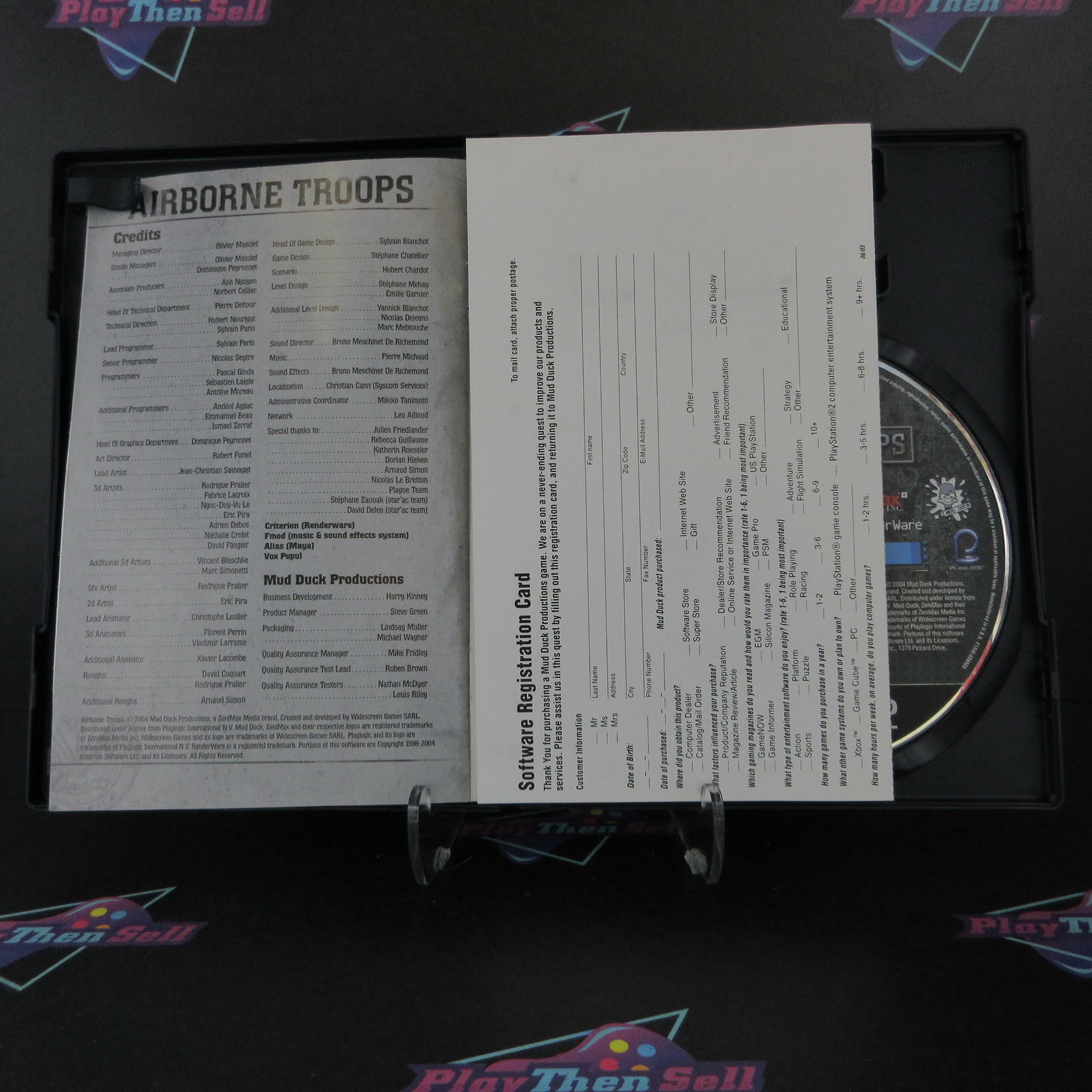 Airborne Troops Countdown D-Day PlayStation 2 + Reg Complete - Very Good