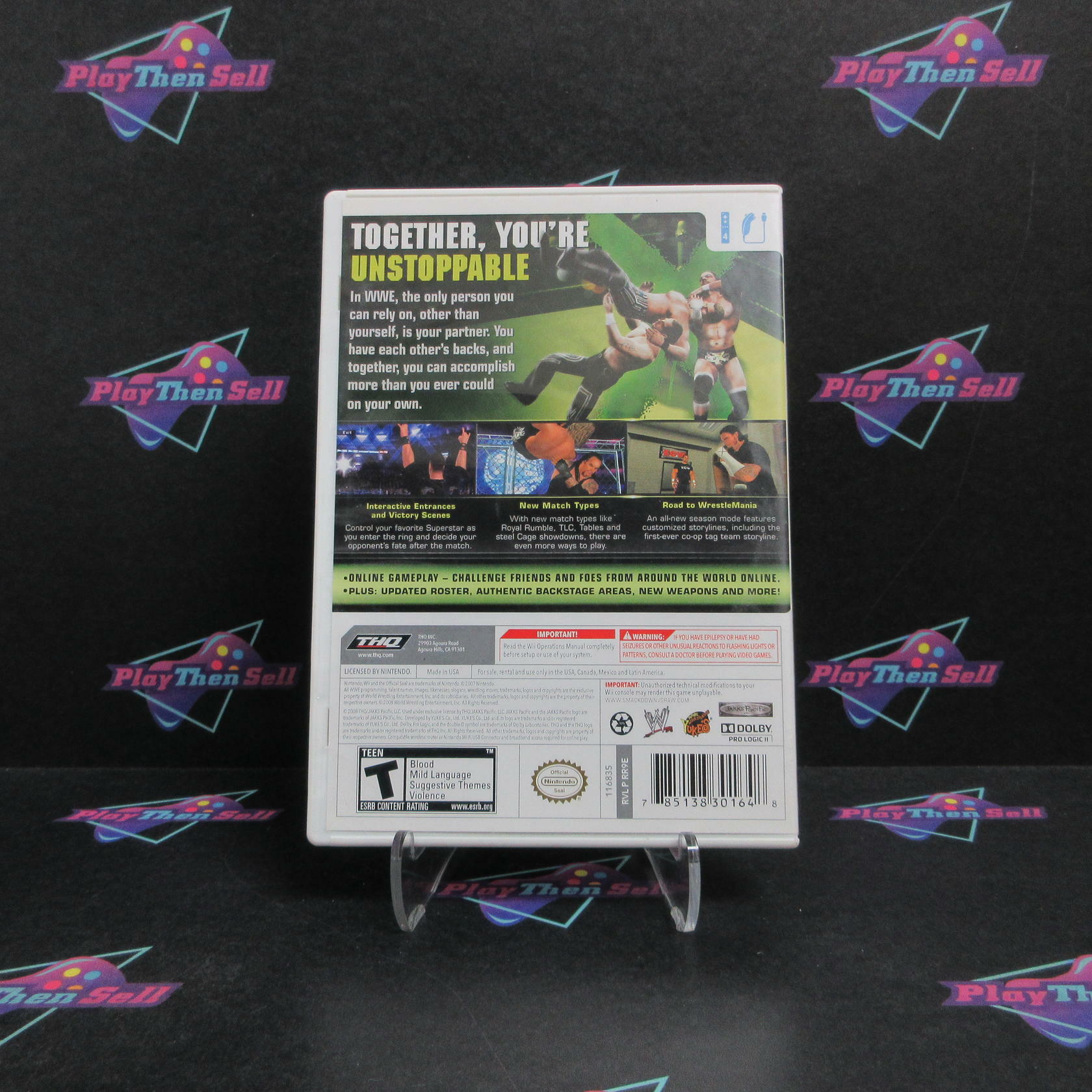 WWE SmackDown vs. Raw 2009 Nintendo Wii - Very Good