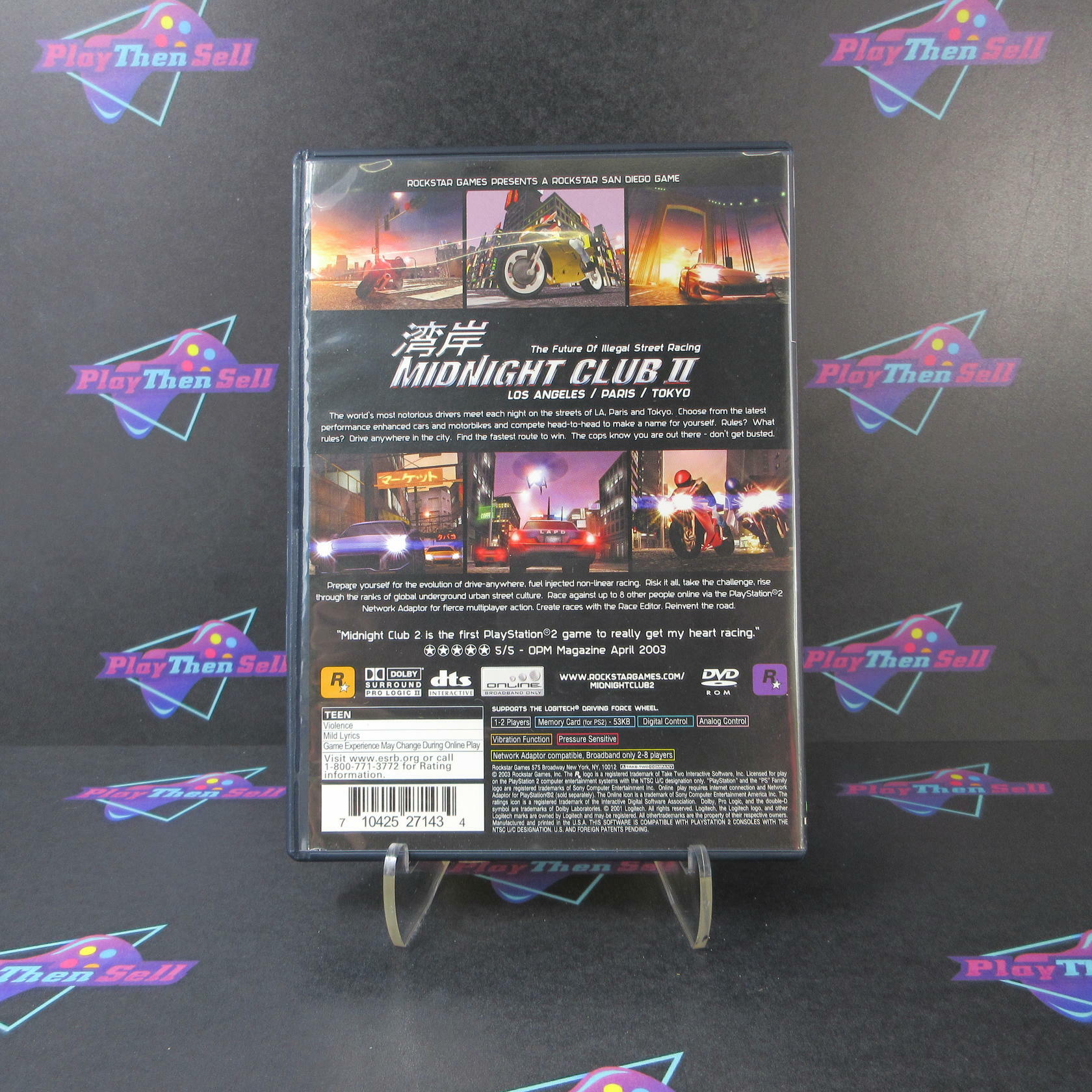 Midnight Club 2 PS2 PlayStation 2 Black Label - Very Good