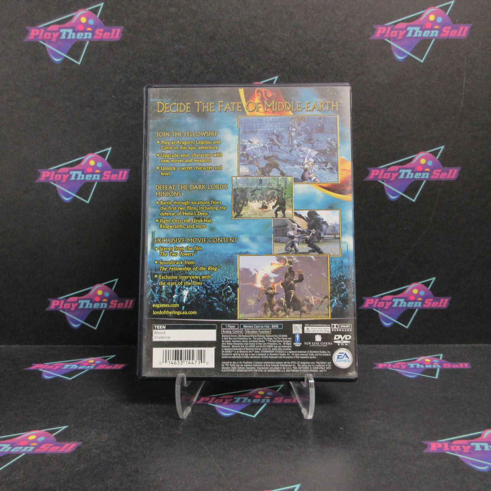 Lord of the Rings The Two Towers PS2 PlayStation 2 - Very Good