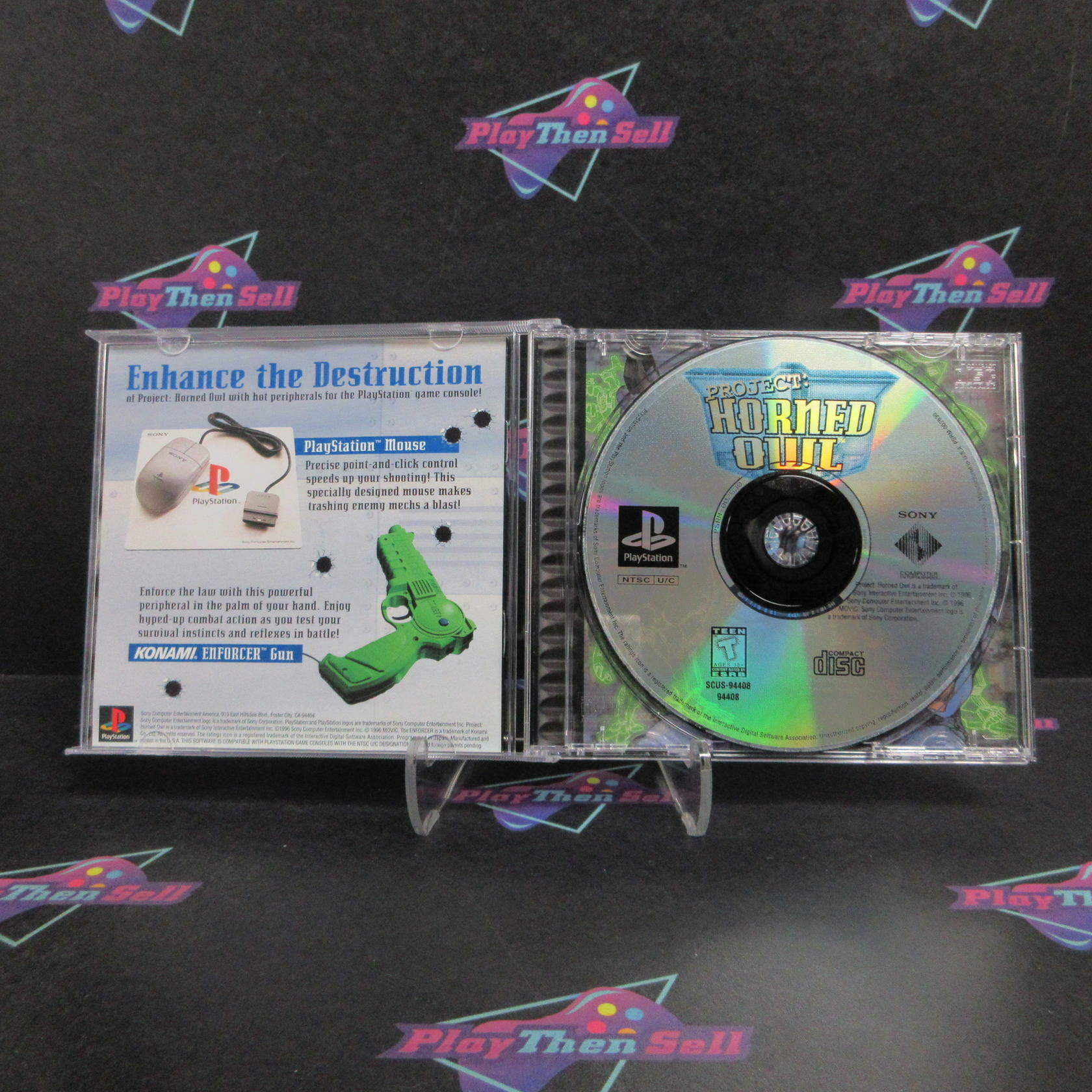 Project Horned Owl PS1 PlayStation 1 + Reg Card Complete - Refurbished