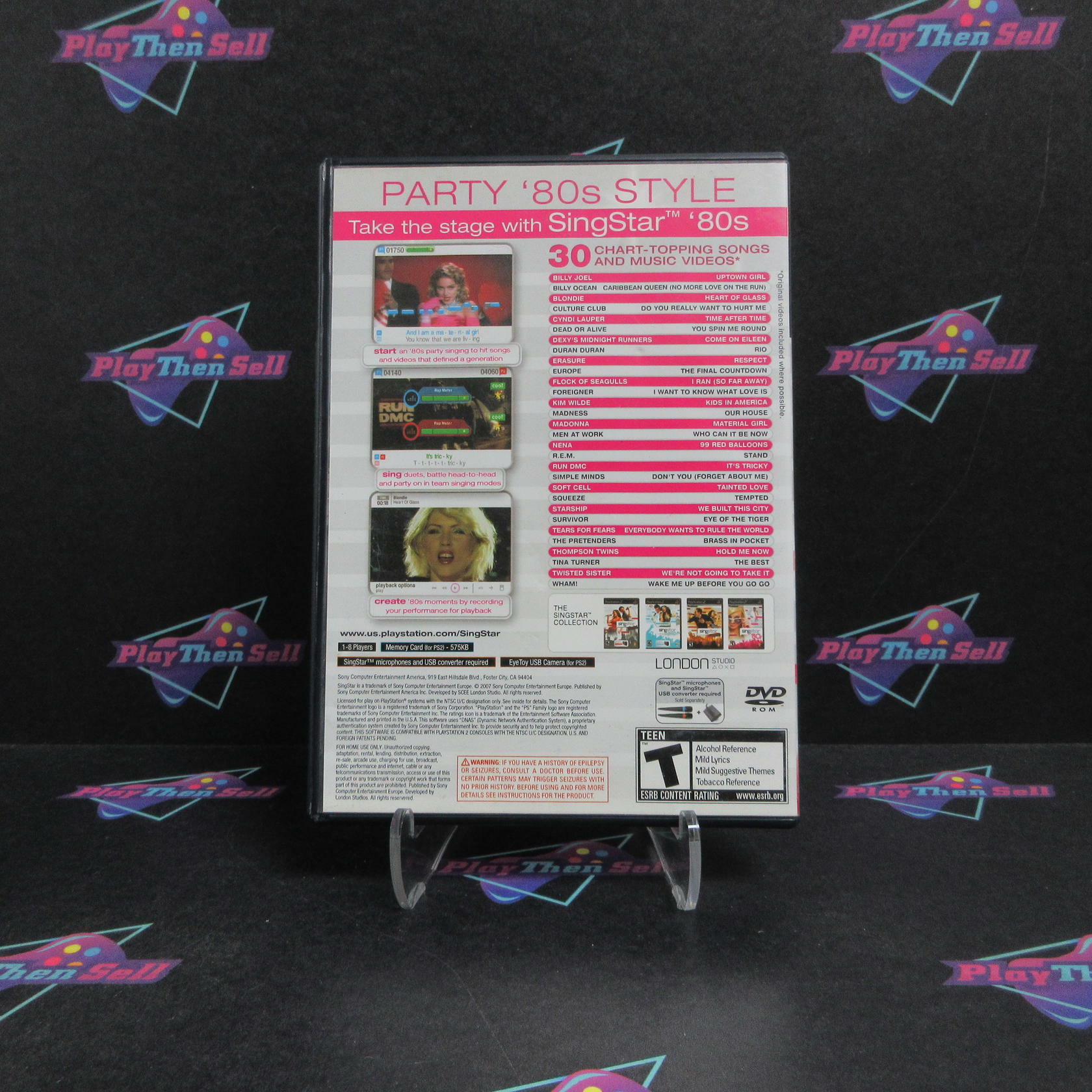 SingStar 80's PS2 Playstation 2 - Very Good