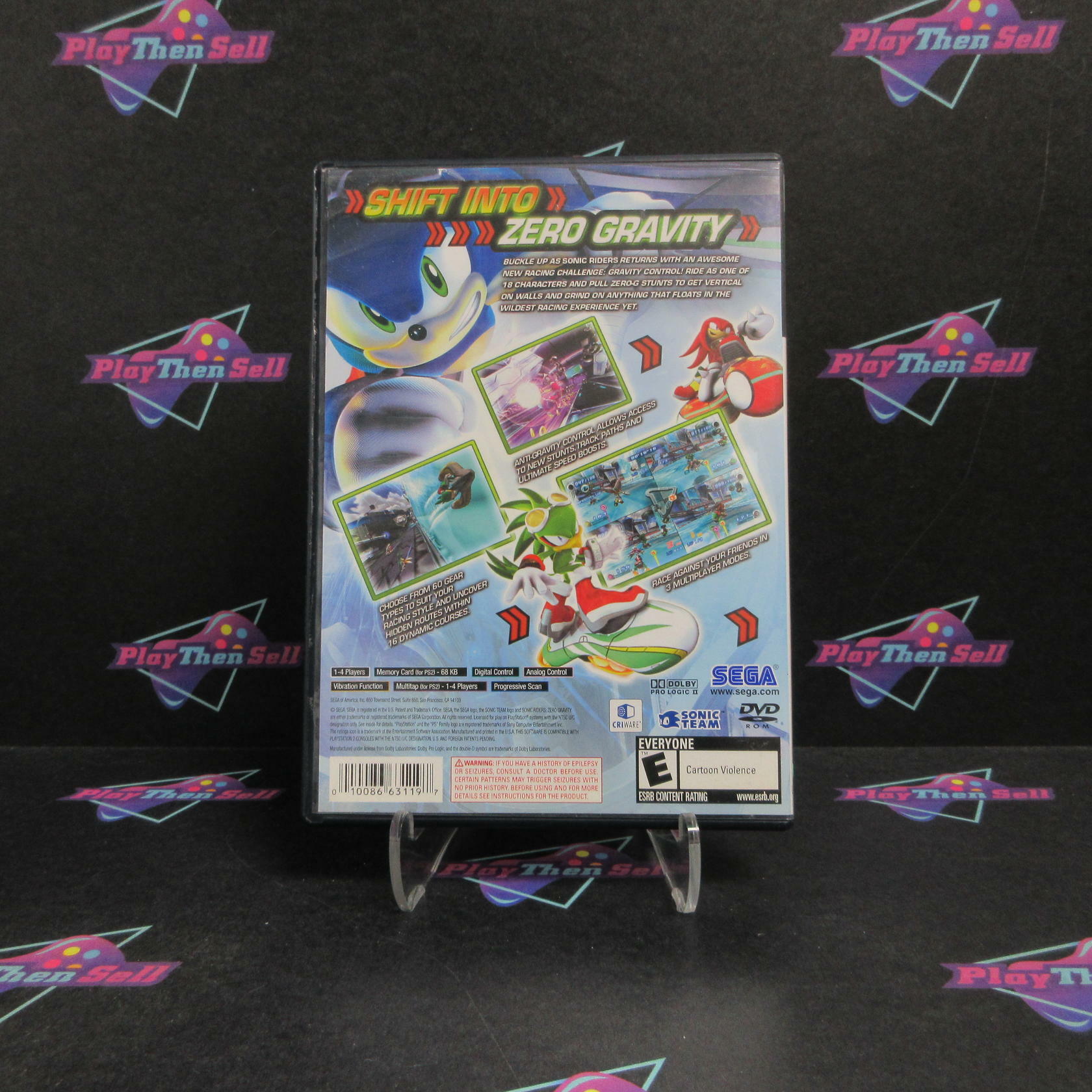 Sonic Riders Zero Gravity PS2 PlayStation 2 - Very Good