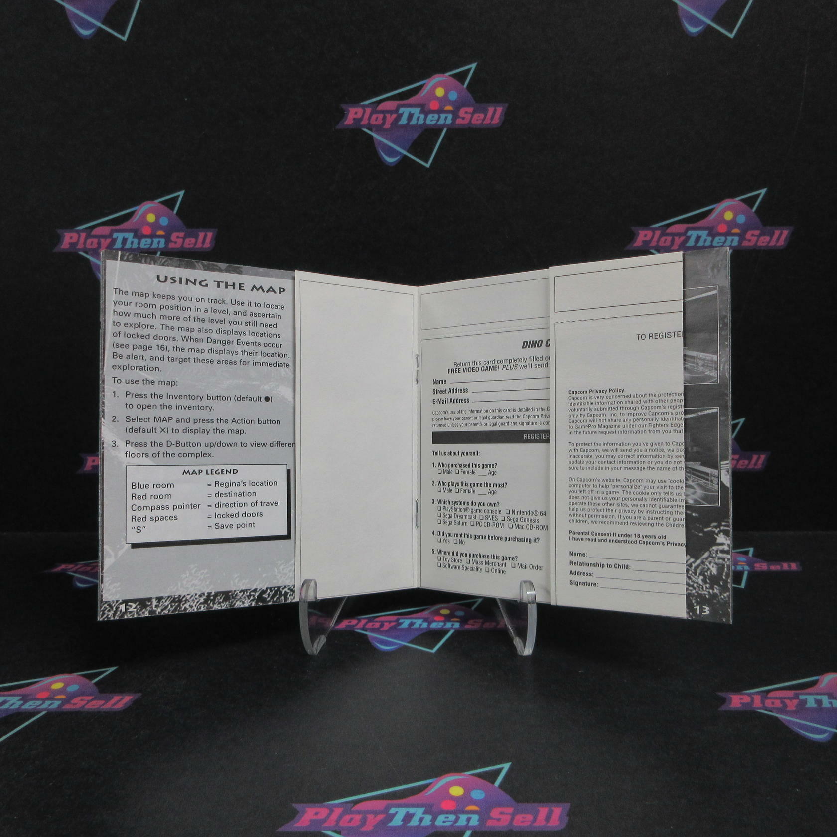 Dino Crisis PS1 PlayStation 1 + Reg Card Complete - Refurbished