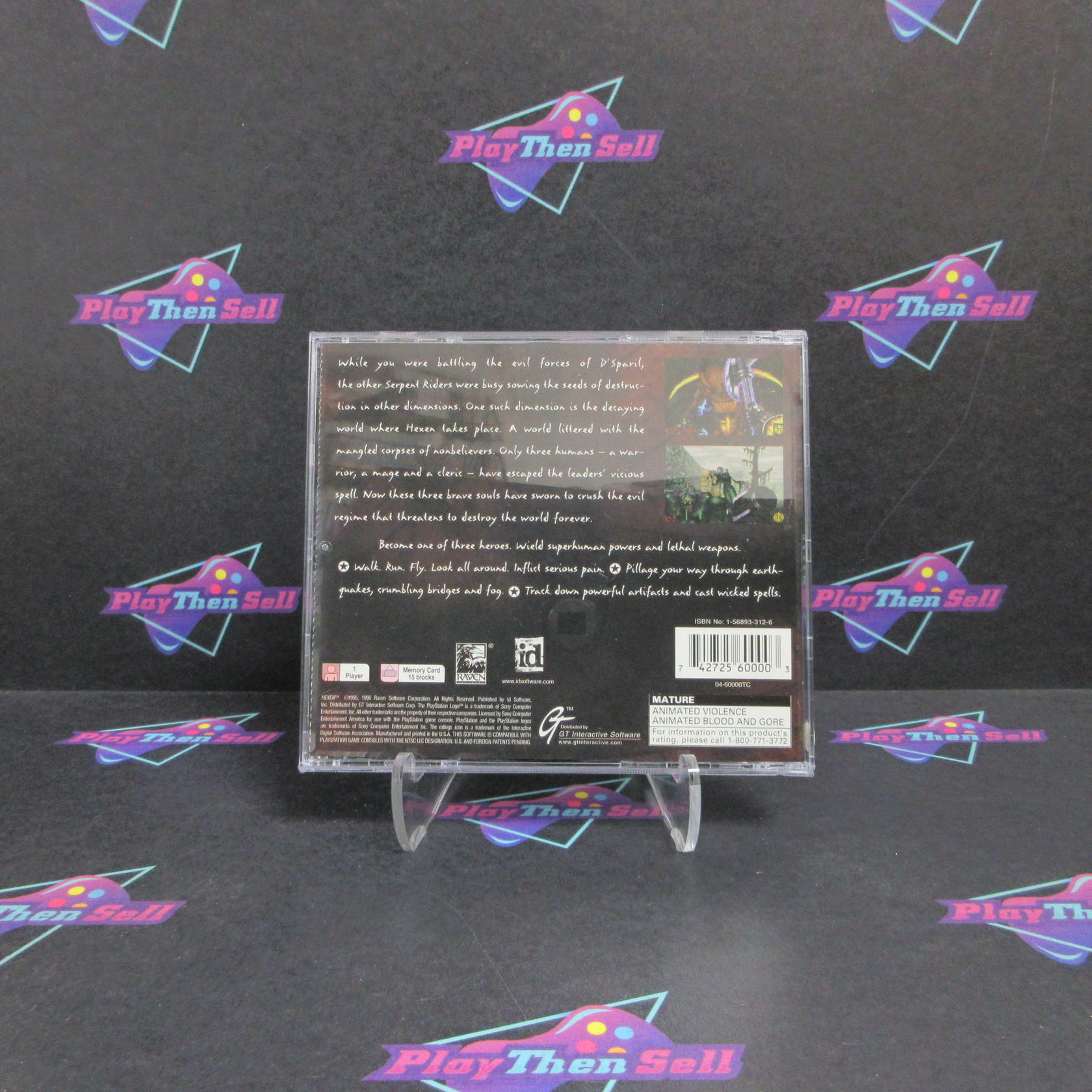 Hexen PS1 PlayStation 1 + Reg Card Complete - Refurbished