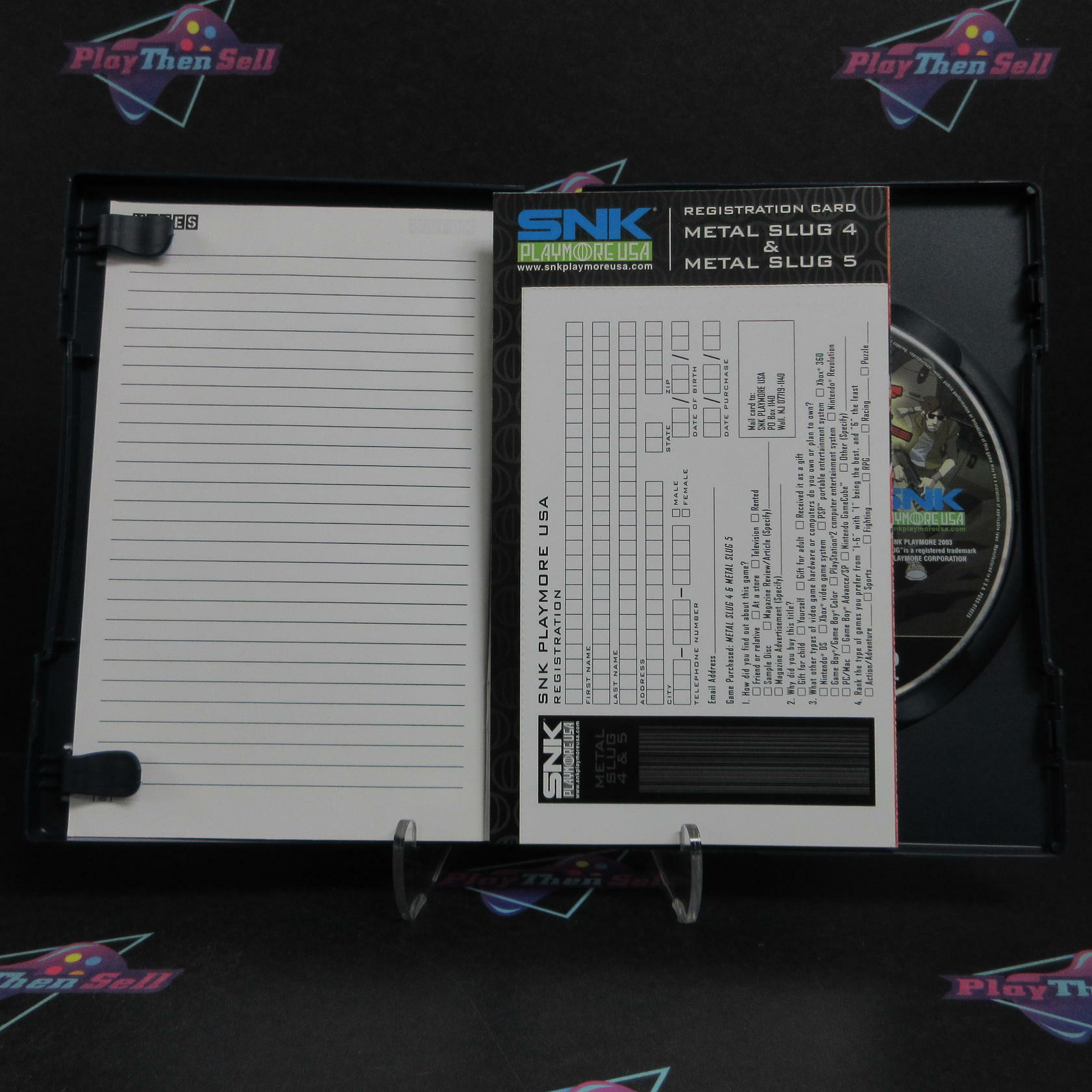 Metal Slug 4 / Metal Slug 5 PS2 PlayStation 2 + Reg Card Complete - Very Good