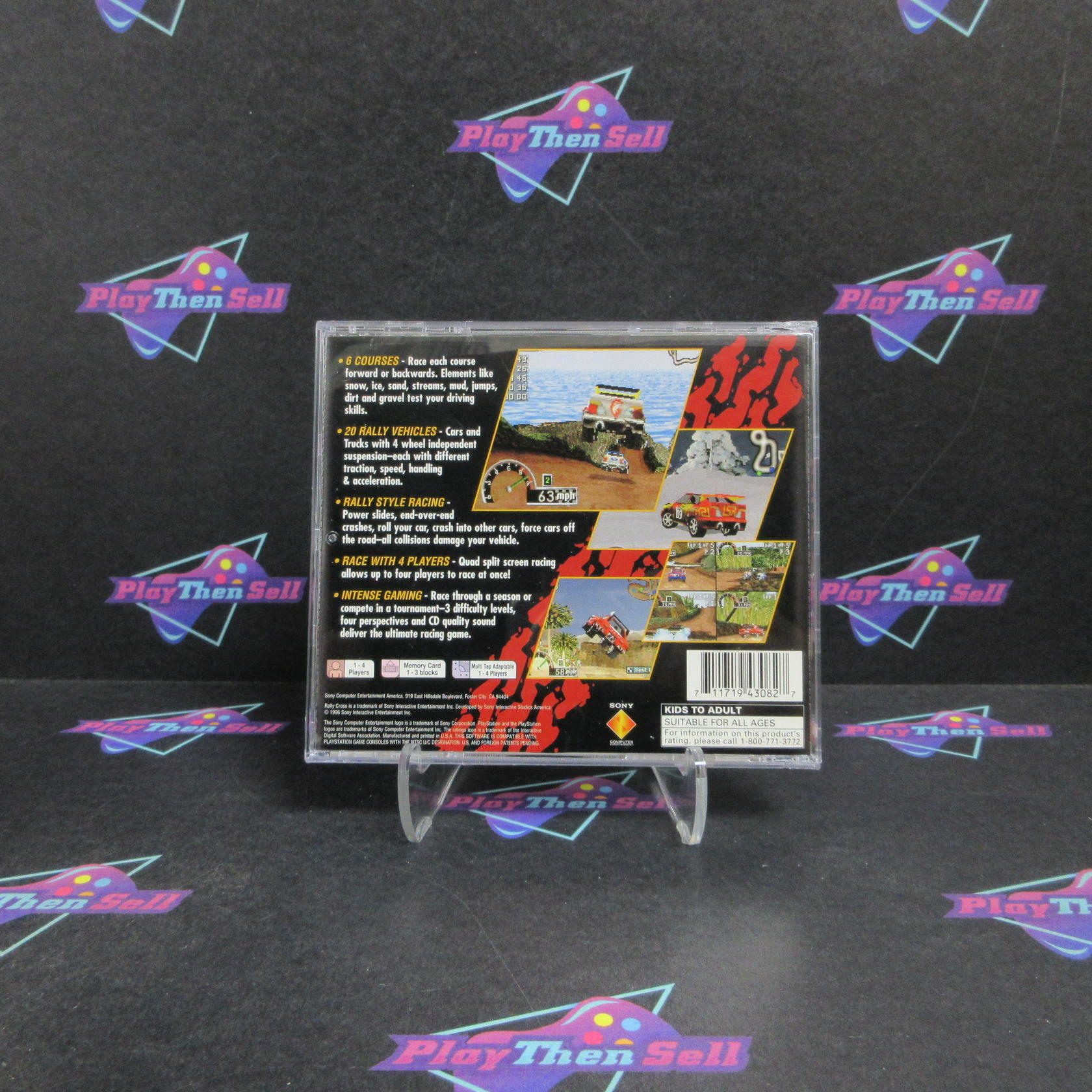 Rally Cross PS1 PlayStation 1 Complete - Very Good