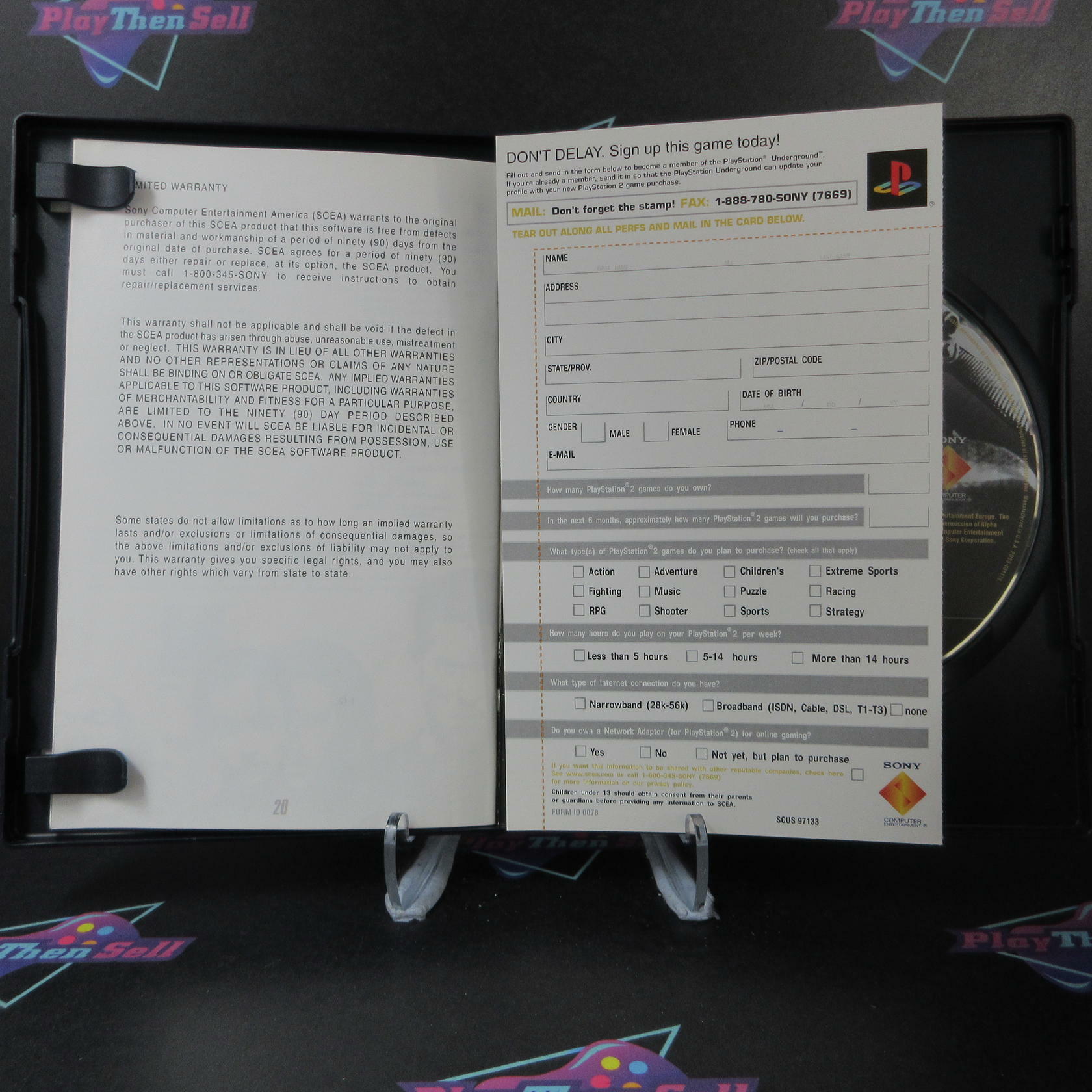 The Getaway PS2 PlayStation 2 + Reg Card Complete - Very Good