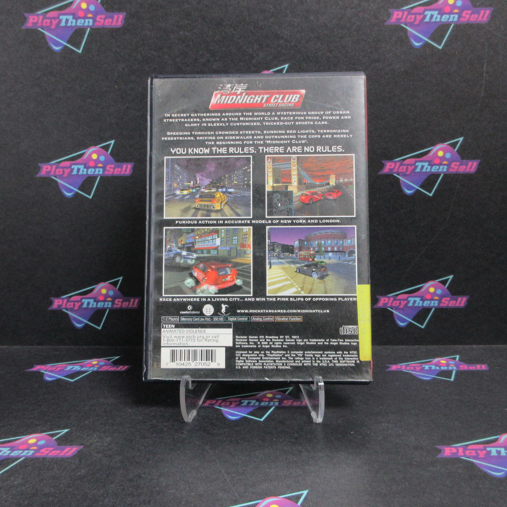 Midnight Club Street Racing PS2 PlayStation 2 GH Complete - Very Good