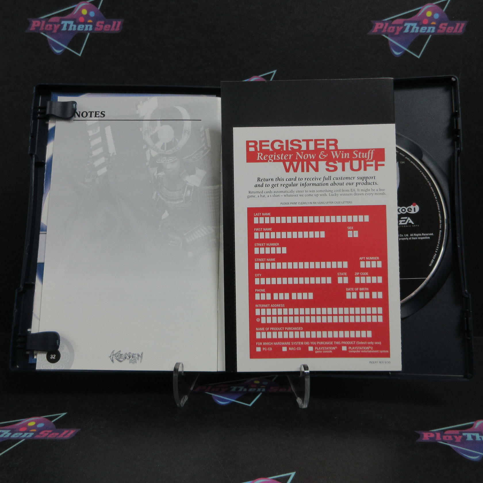 Kessen PS2 PlayStation 2 + Reg Card Complete - Refurbished