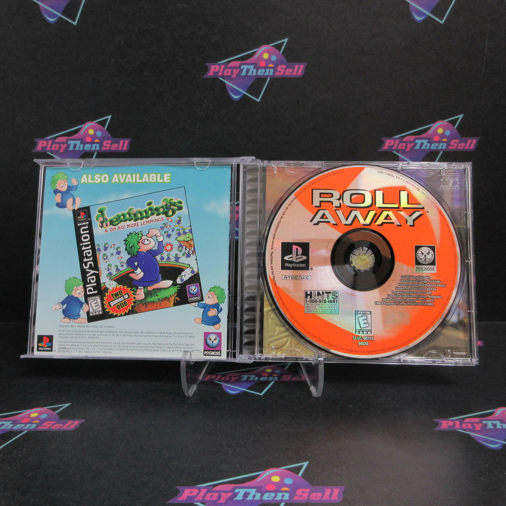 Roll Away PS1 PlayStation 1 + Reg Card Complete - Refurbished