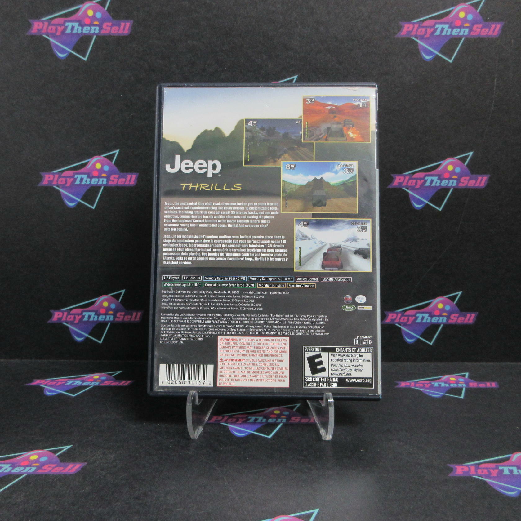 Jeep Thrills PS2 PlayStation 2 Complete - Very Good