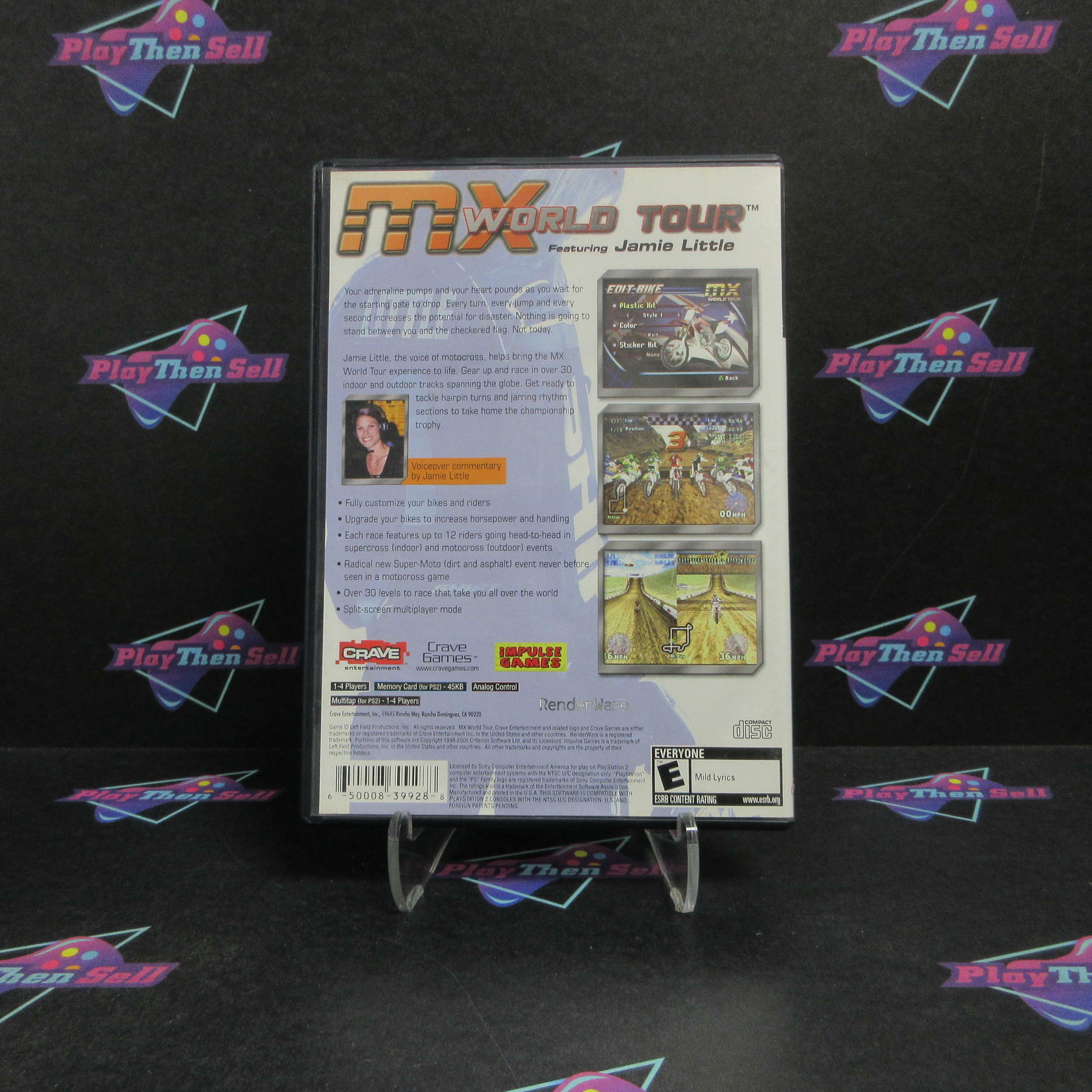 MX World Tour Featuring Jamie Little PS2 PlayStation 2 Complete - Very Good