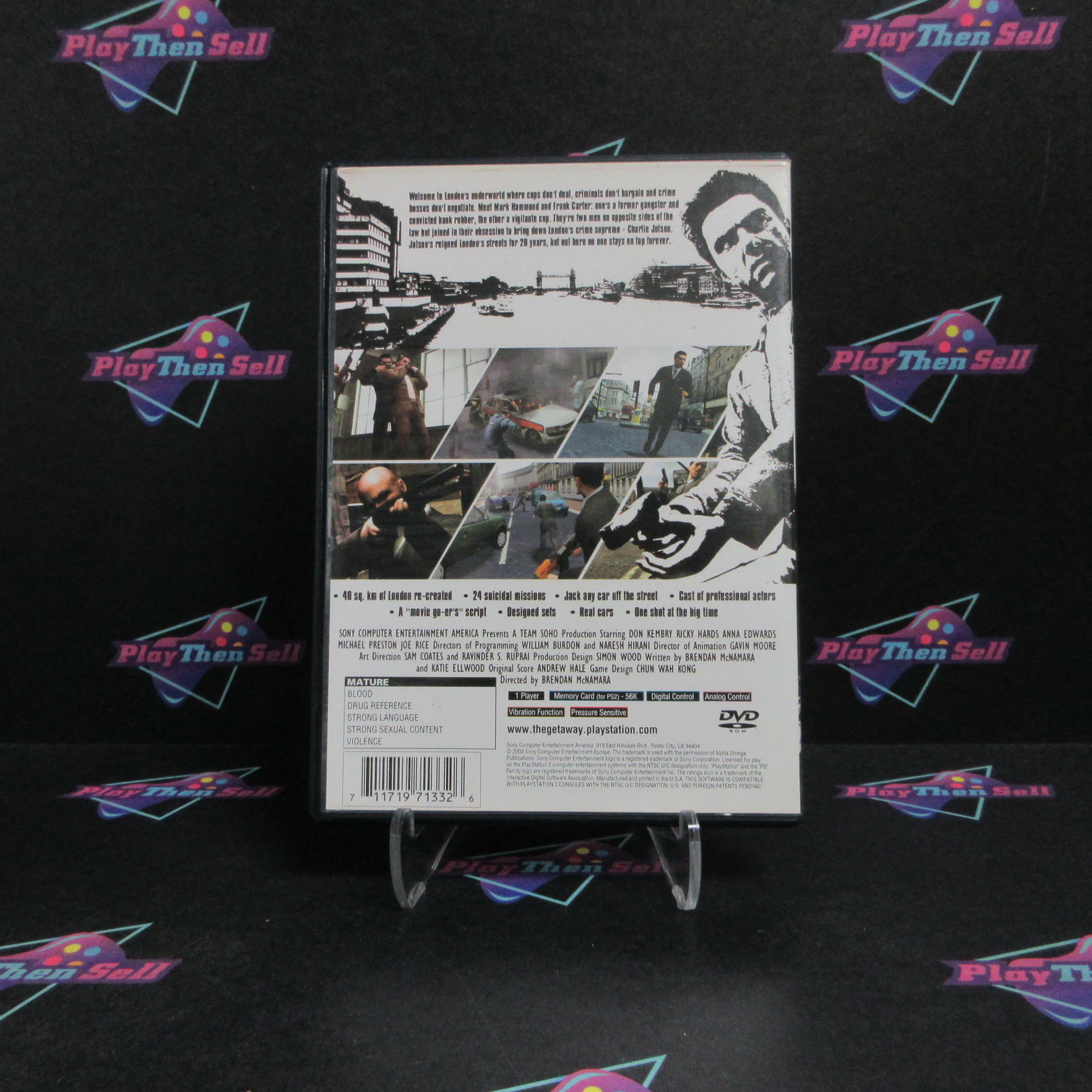 The Getaway PS2 PlayStation 2 - Very Good