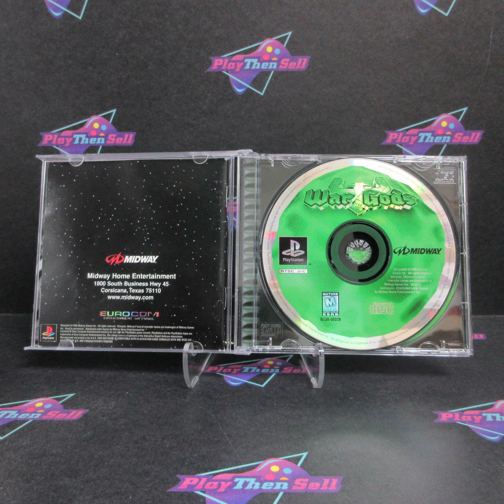 War Gods PS1 PlayStation 1 + Reg Card Complete - Refurbished