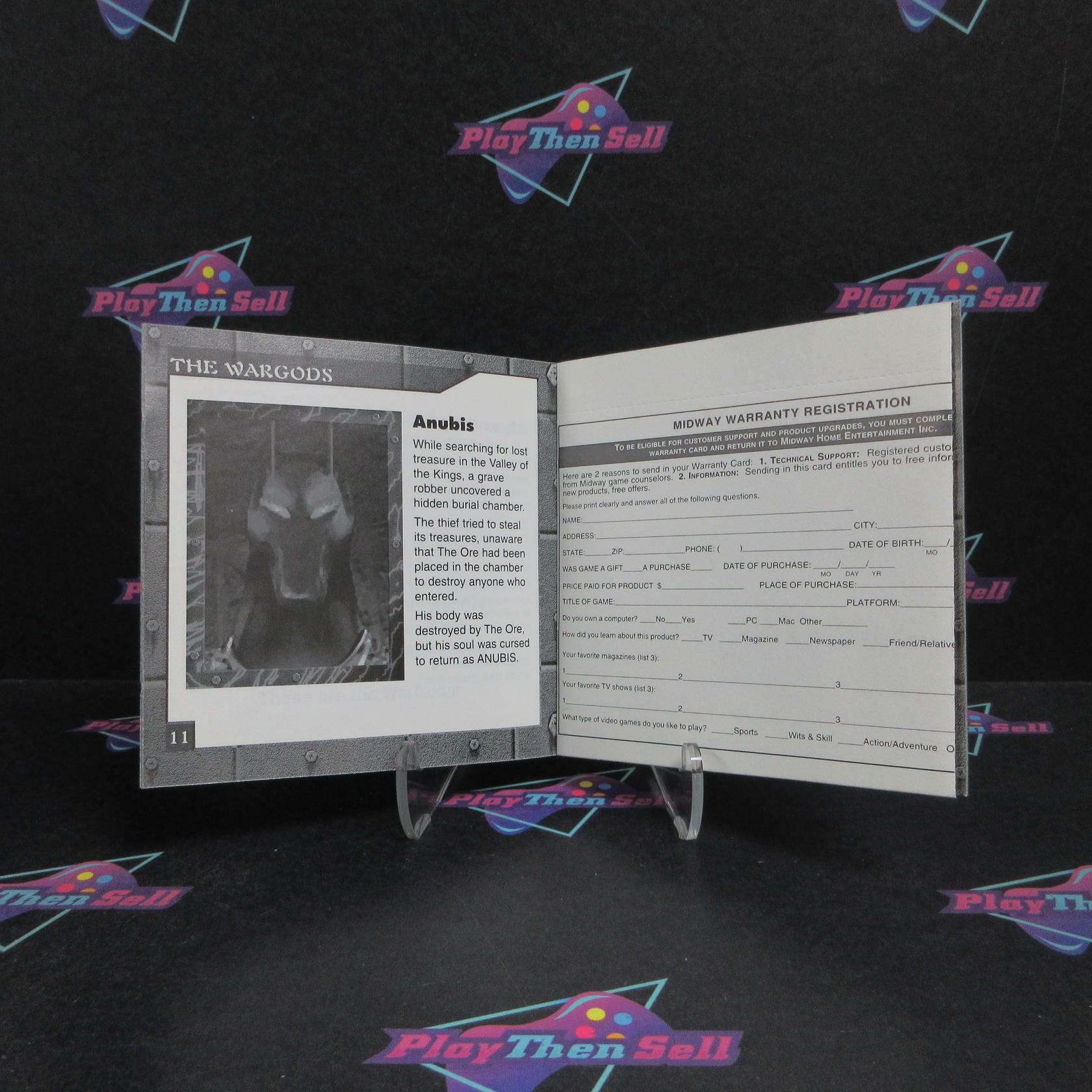 War Gods PS1 PlayStation 1 + Reg Card Complete - Refurbished