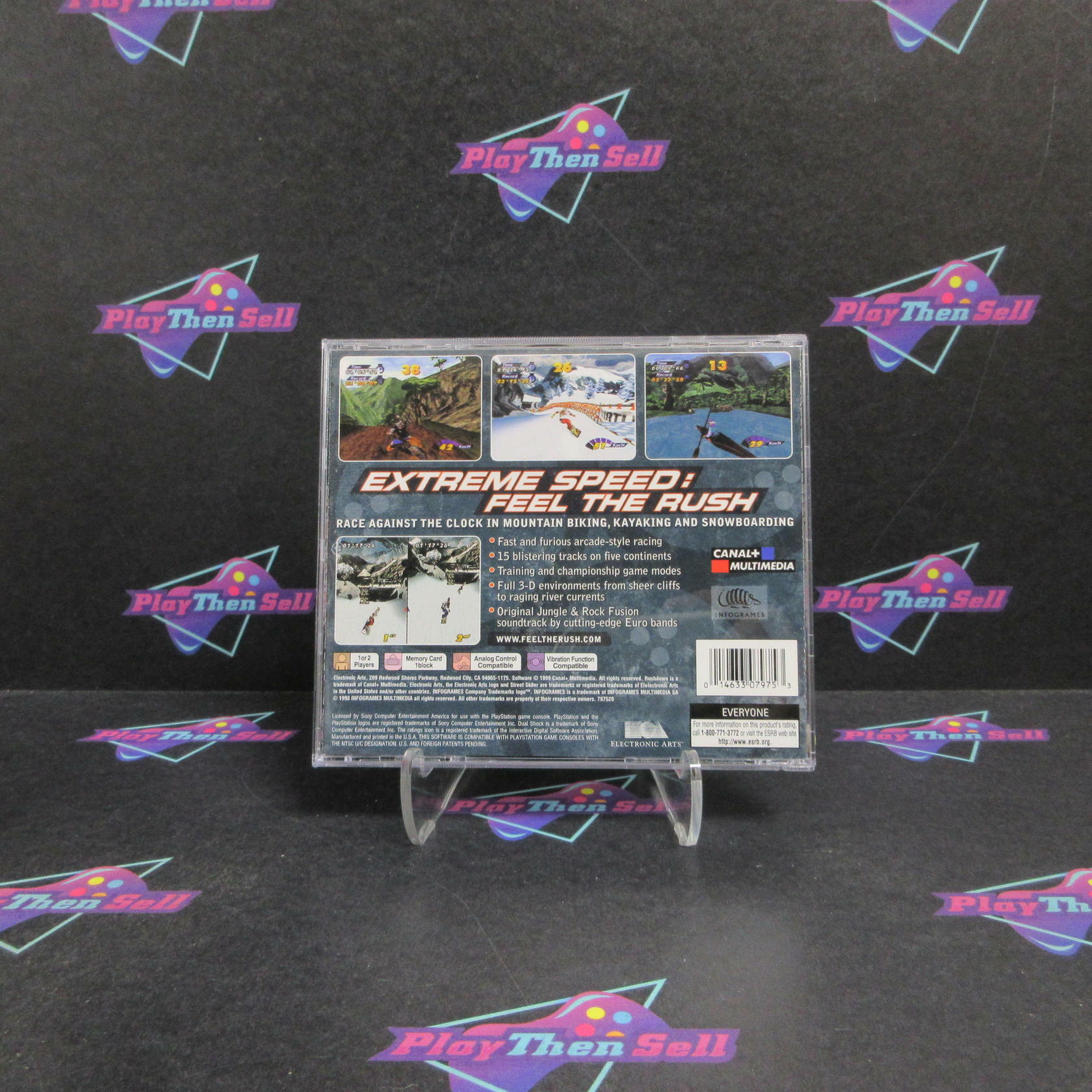 Rush Down PS1 PlayStation 1 + Reg Card Complete - Refurbished