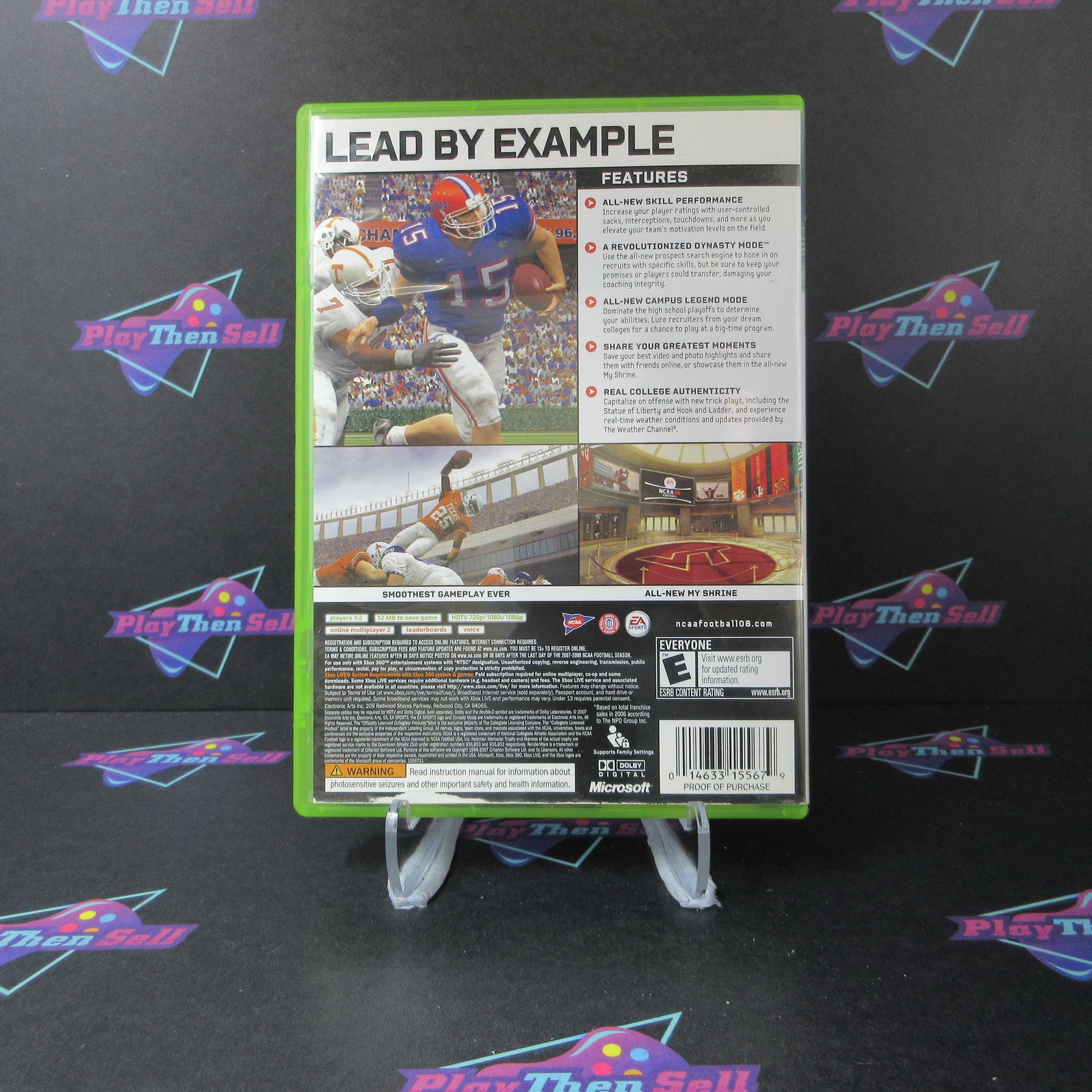NCAA Football 08 Xbox 360 Complete - Very Good