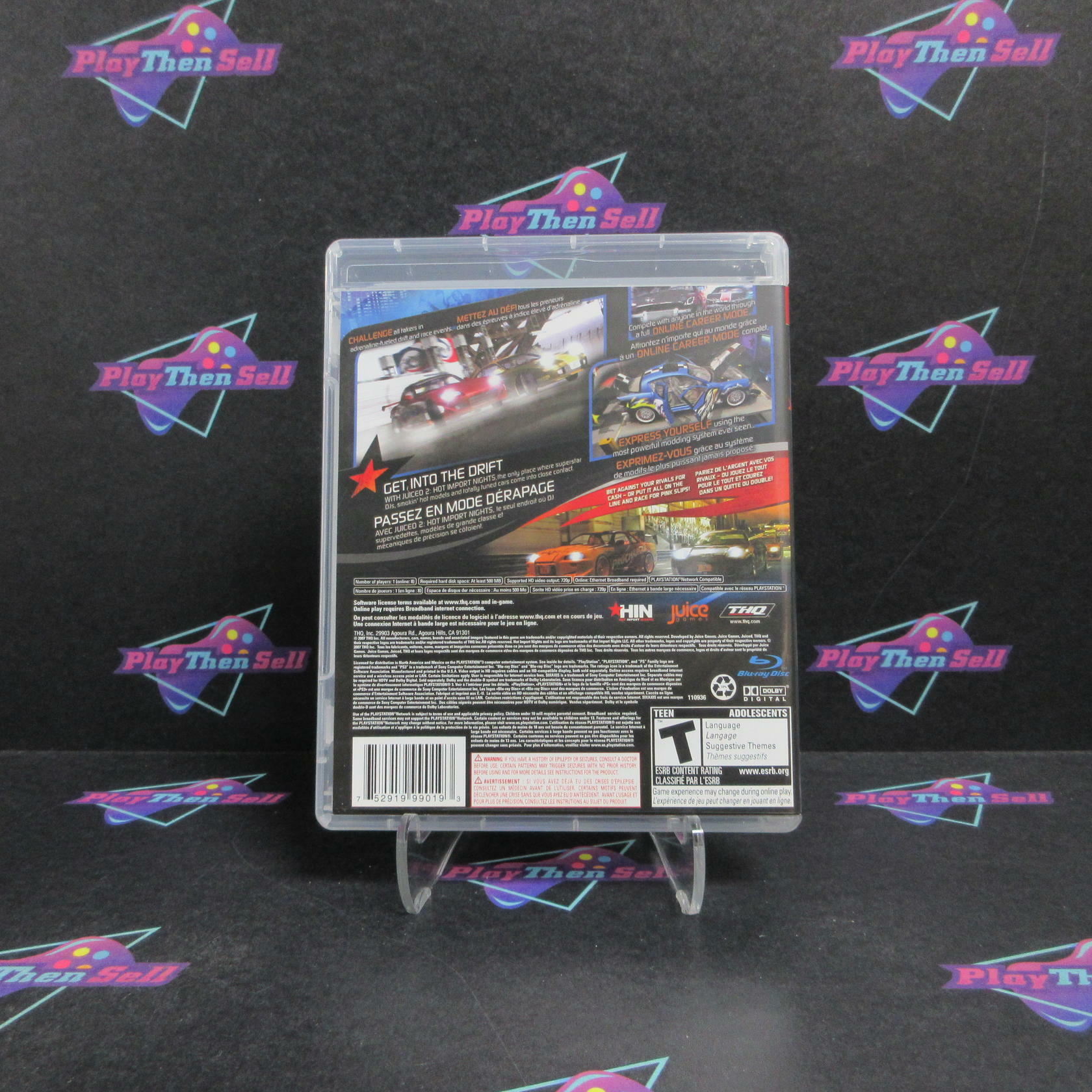 Juiced 2 Hot Import Nights PS3 PlayStation 3 Complete - Refurbished