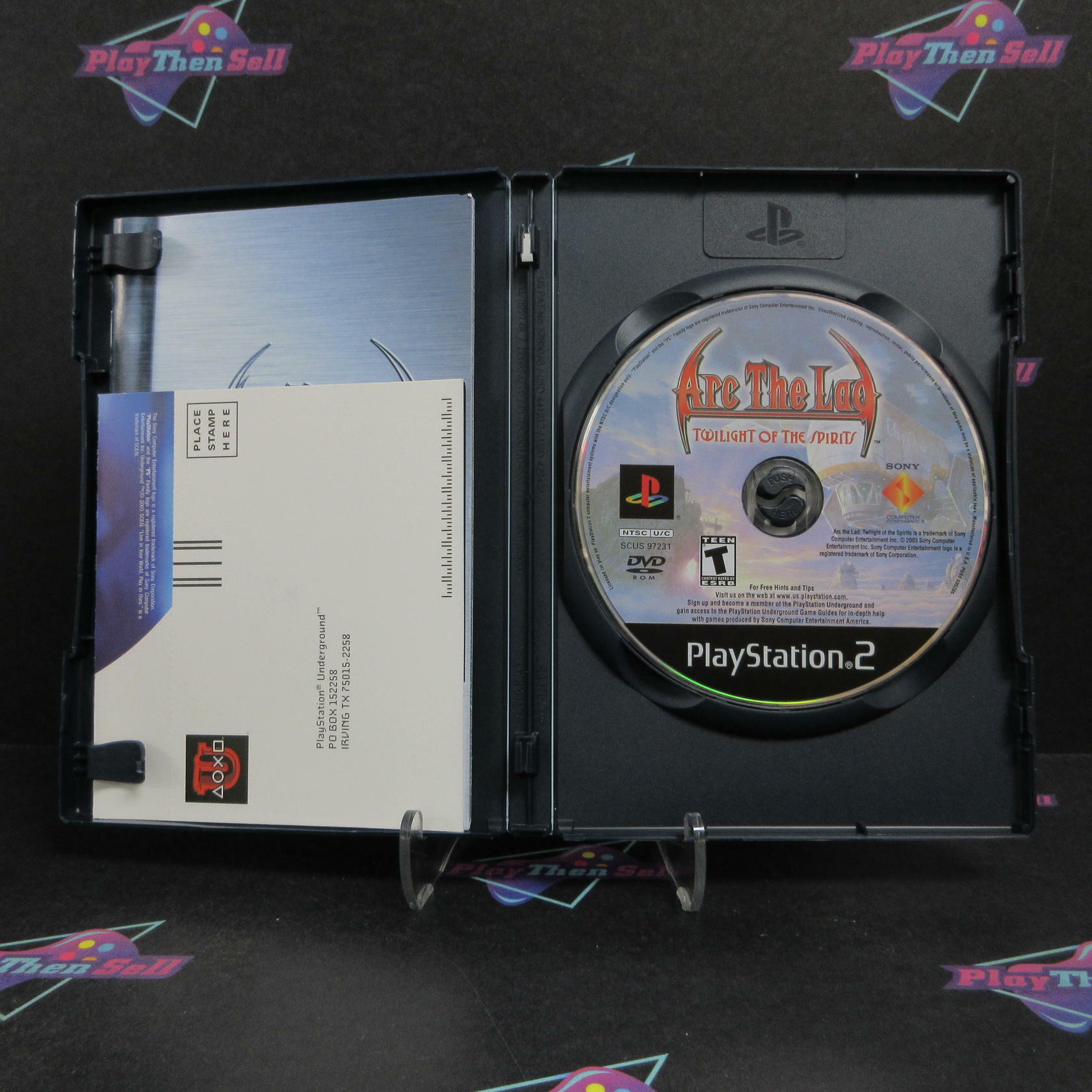 Arc the Lad Twilight of Spirits PS2 PlayStation 2 +Reg Card Complete - Refurbished