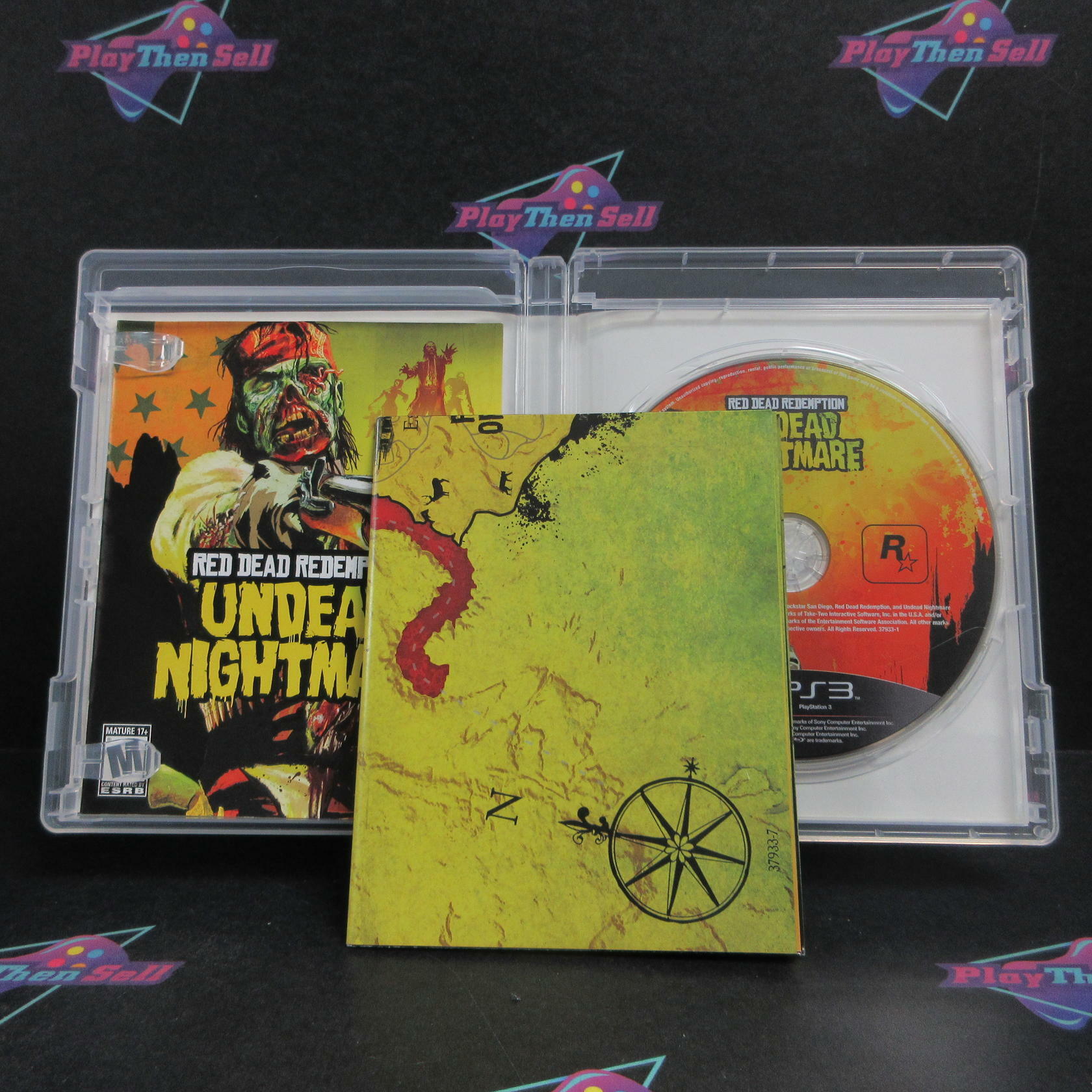 Red Dead Redemption Undead Nightmare - PlayStation 3 +Map Complete - Excellent