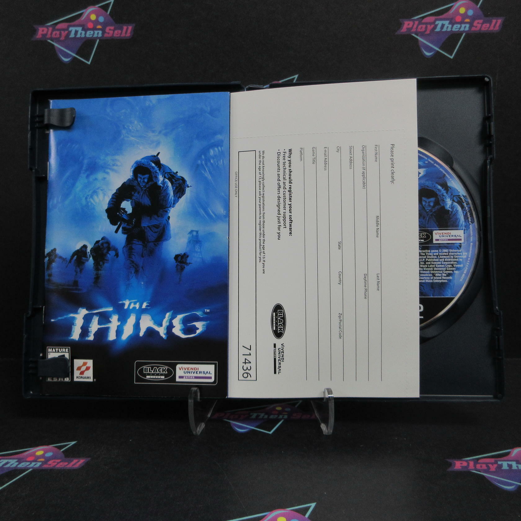 The Thing PS2 PlayStation 2 + Reg Card Complete - Refurbished